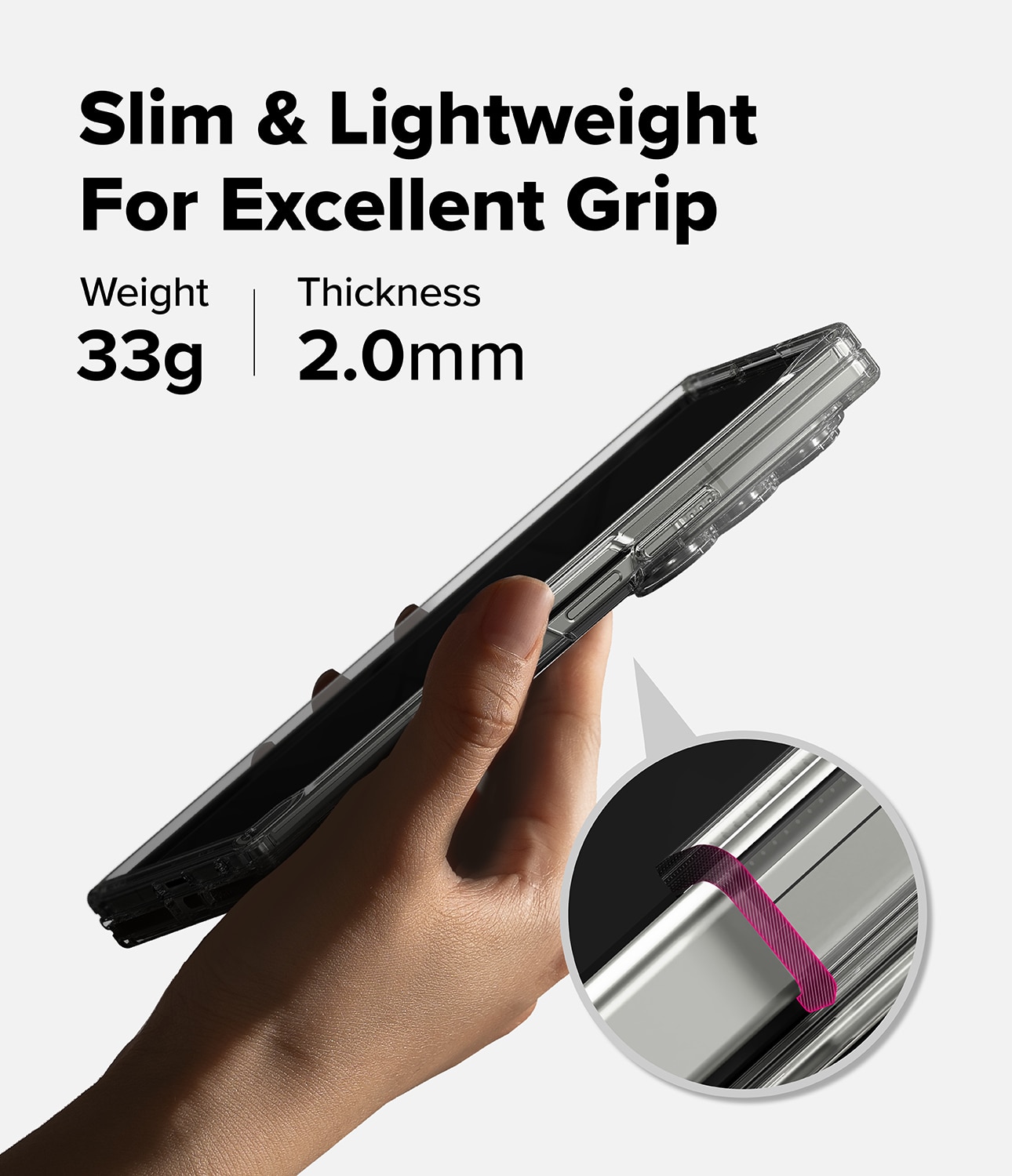 Samsung Galaxy Z Fold 7 Fusion Case Clear