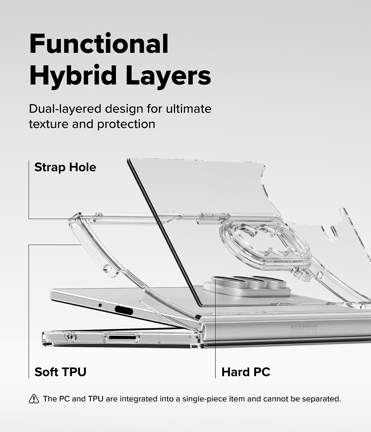 Samsung Galaxy Z Fold 7 Fusion Case Clear