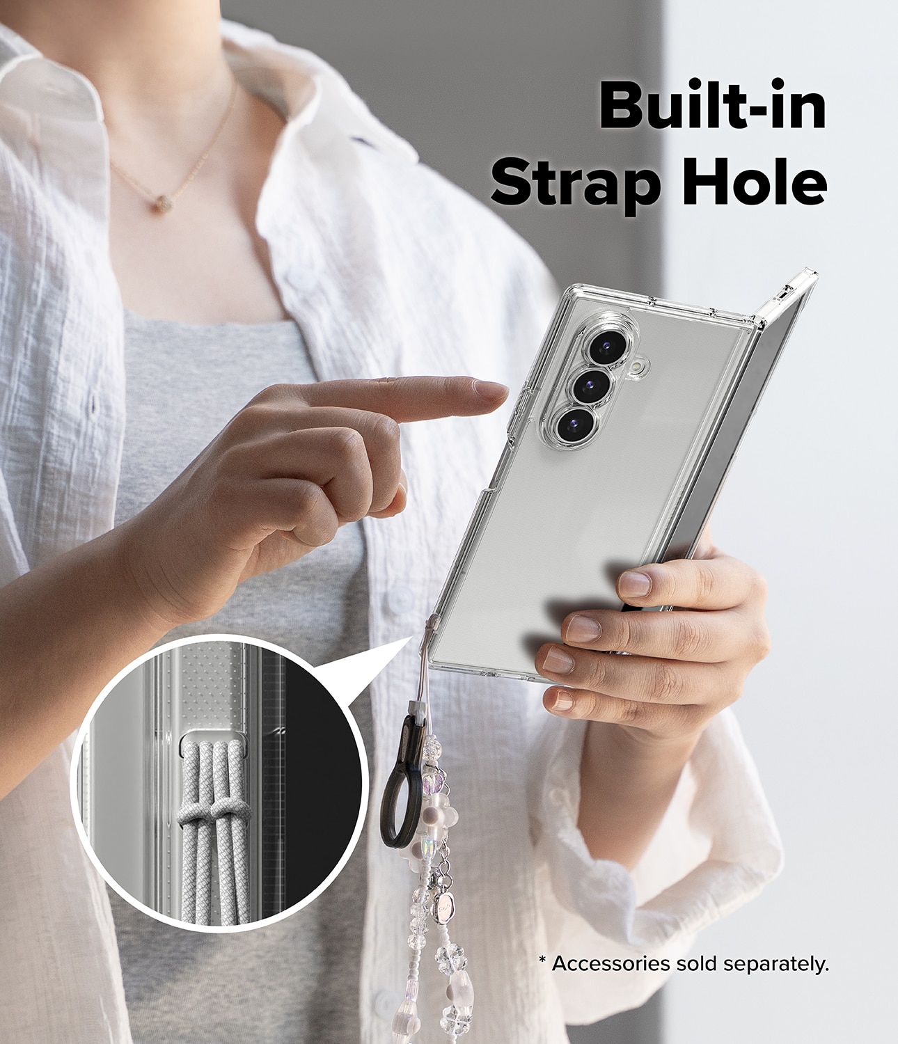 Samsung Galaxy Z Fold 7 Fusion Case Clear