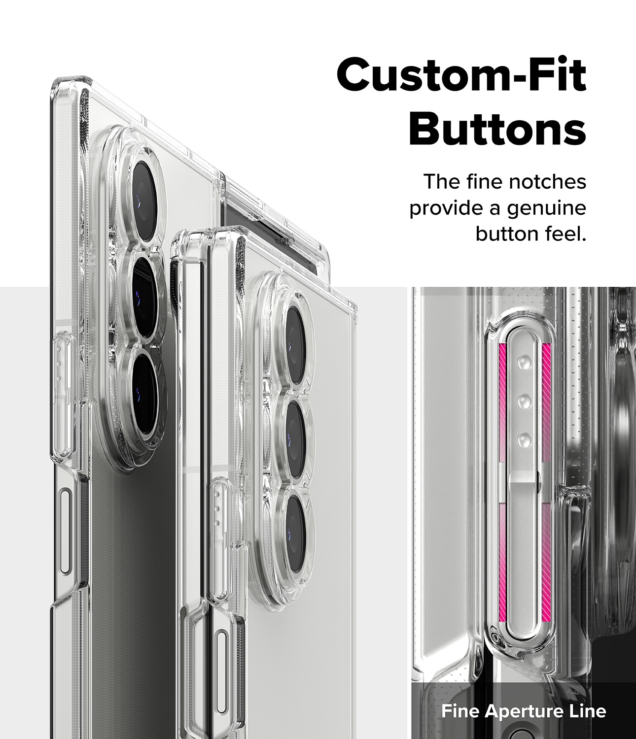 Samsung Galaxy Z Fold 7 Fusion Case Clear