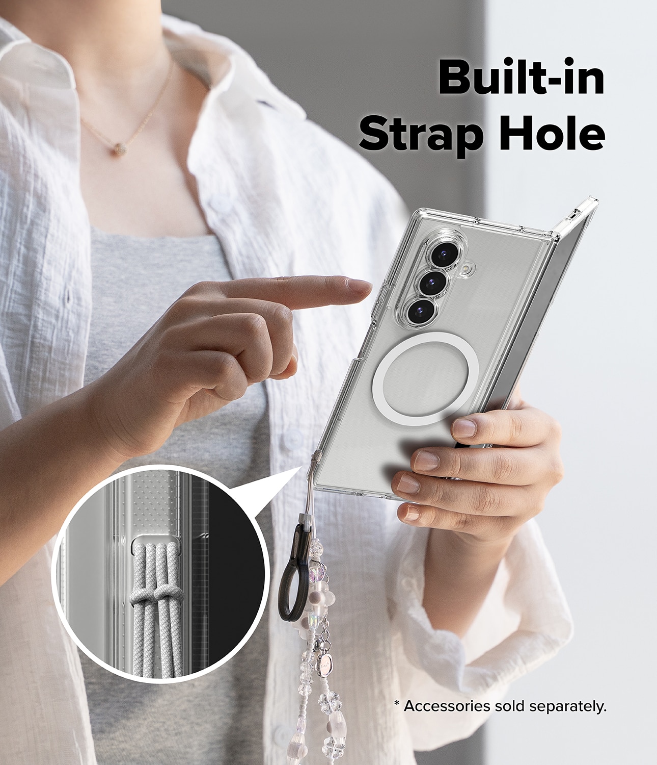 Samsung Galaxy Z Fold 7 Fusion Magnetic Case Transparent