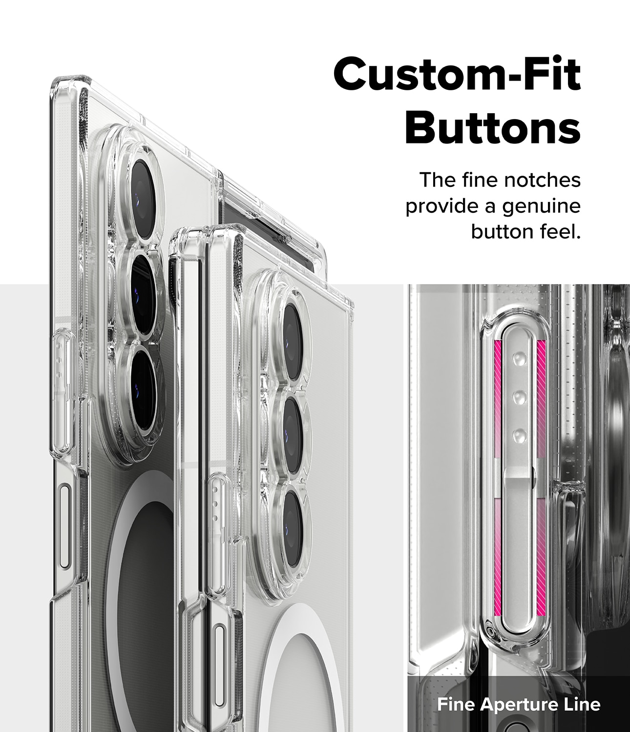Samsung Galaxy Z Fold 7 Fusion Magnetic Case Transparent