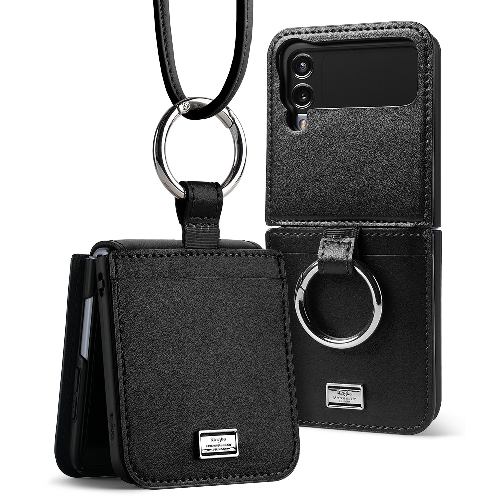 Samsung Galaxy Z Flip 4 Folio Signature Wallet Black