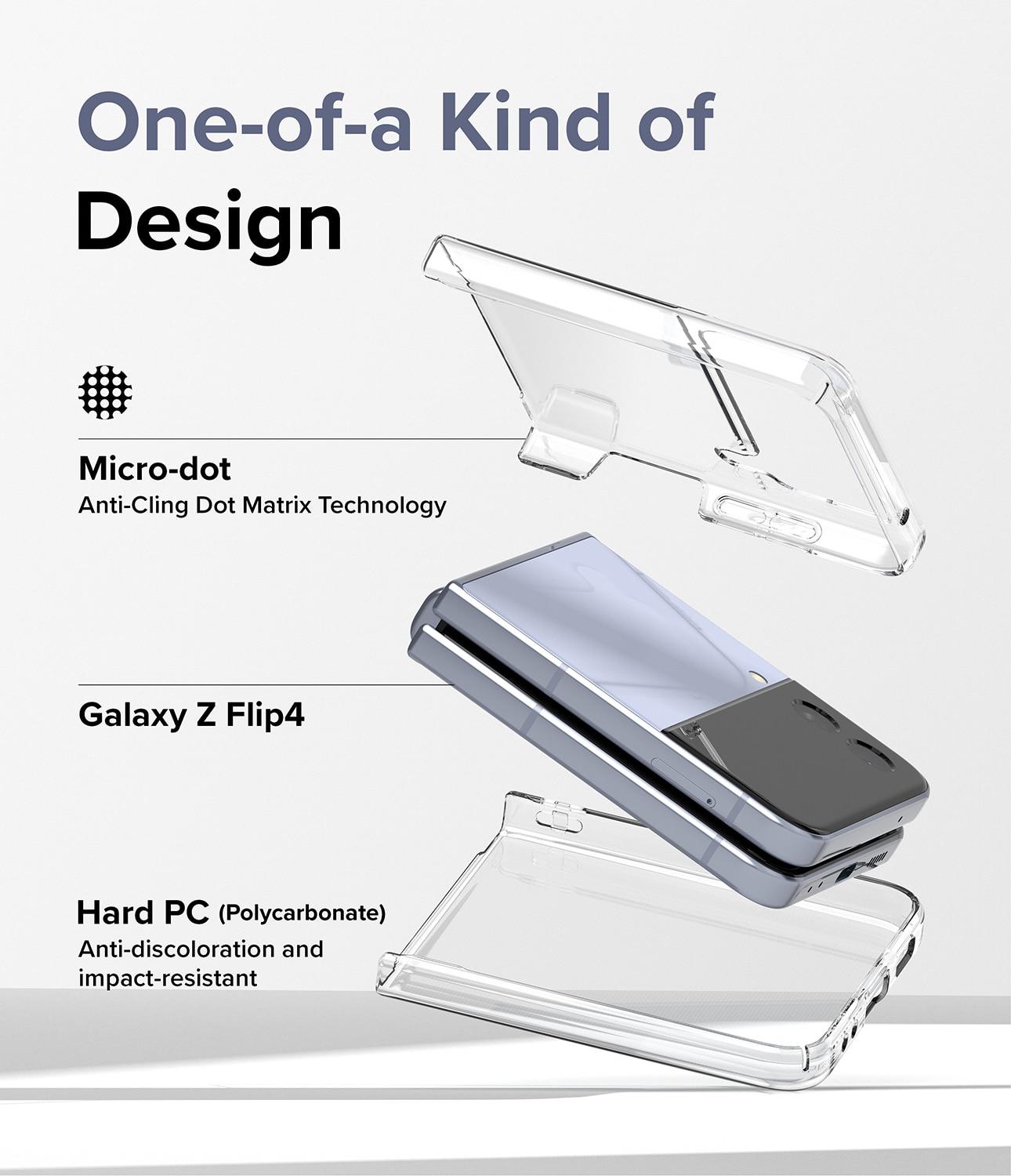 Samsung Galaxy Z Flip 4 Slim Case Clear