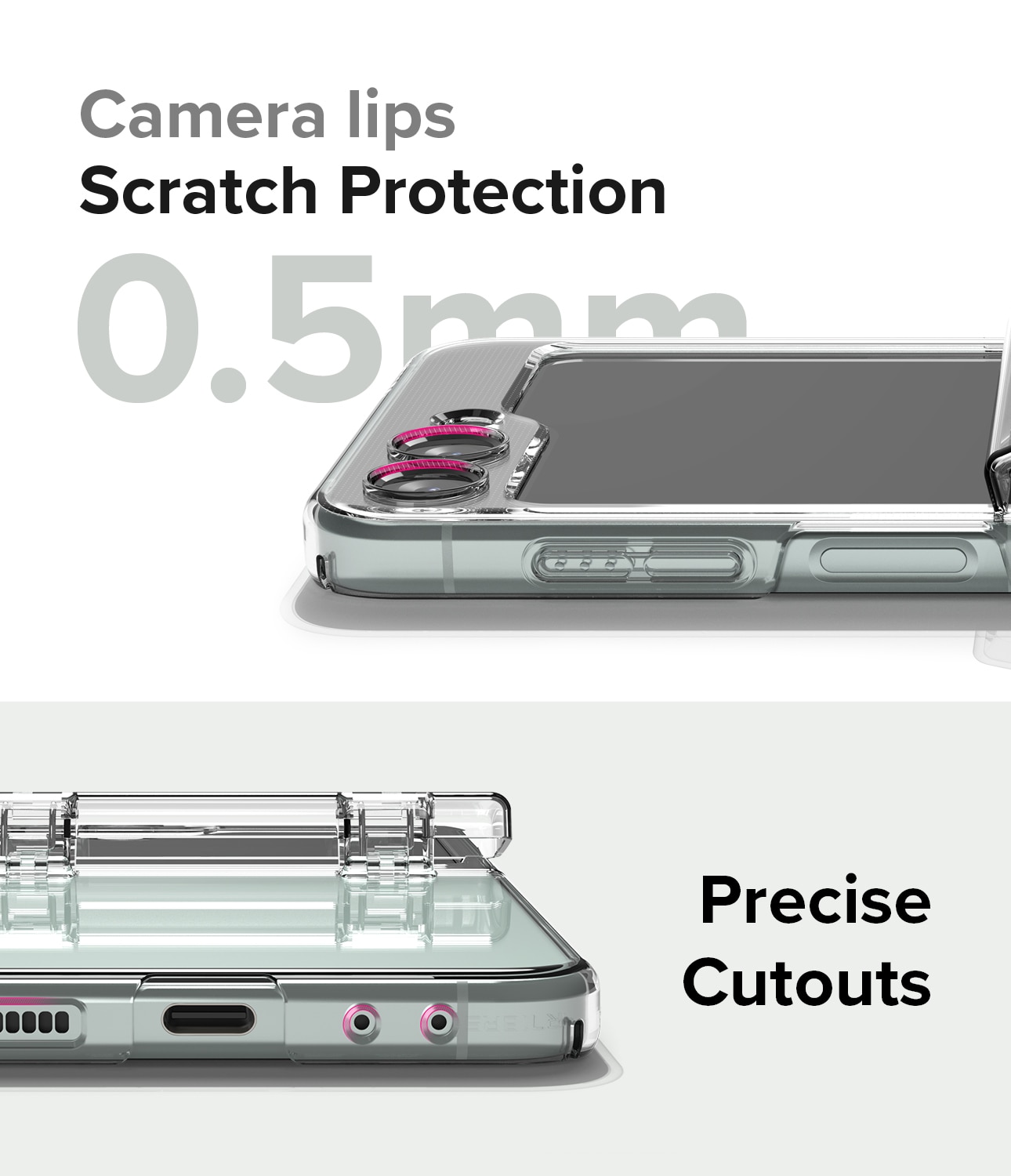 Samsung Galaxy Z Flip 5 Slim Hinge Case Clear