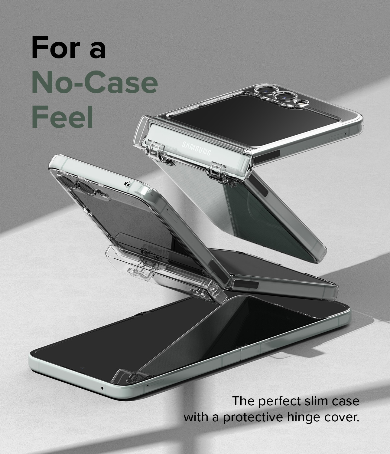 Samsung Galaxy Z Flip 5 Slim Hinge Case Clear