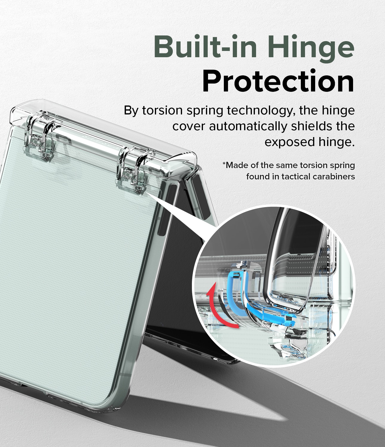 Samsung Galaxy Z Flip 5 Slim Hinge Case Clear