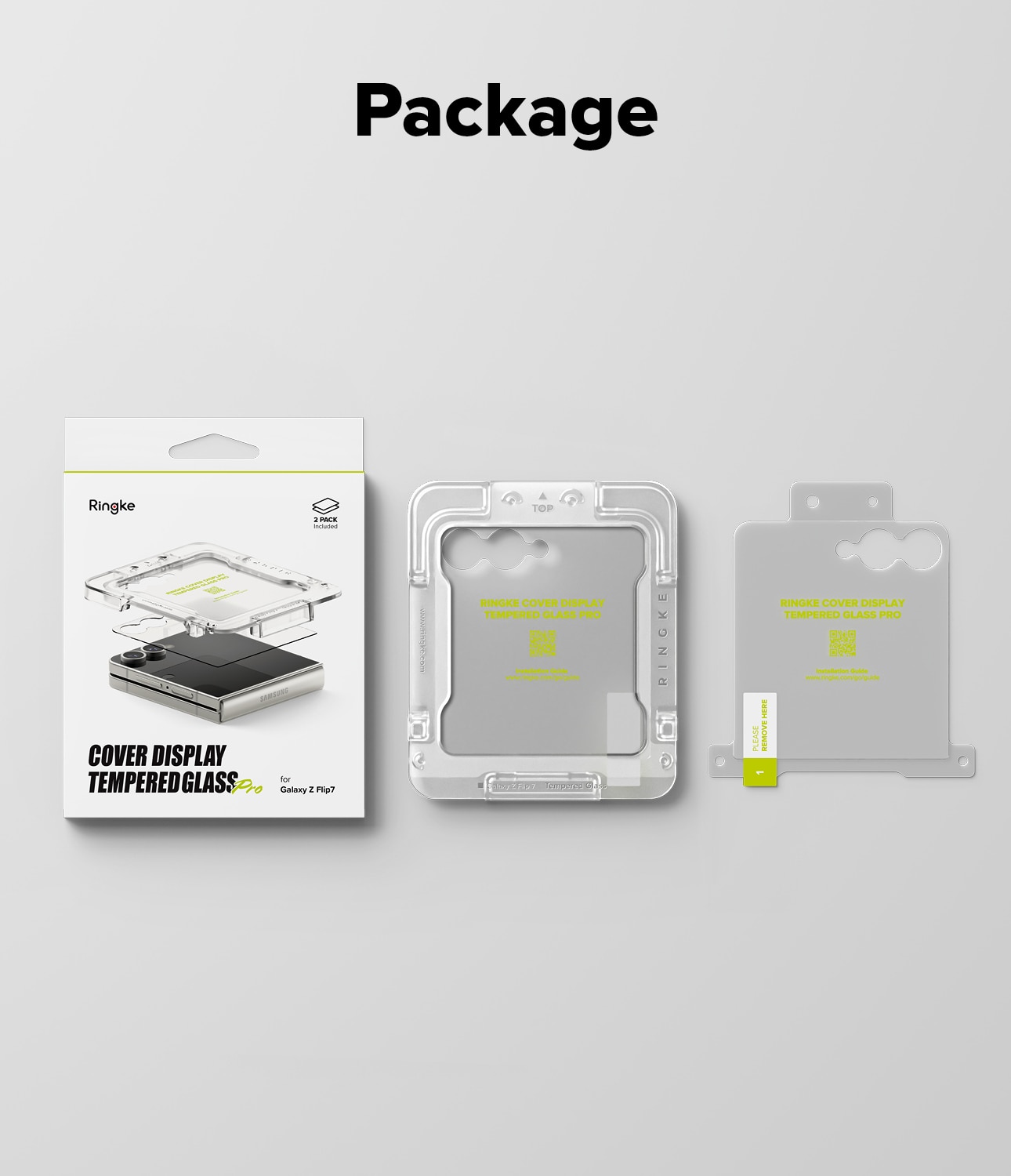 Samsung Galaxy Z Flip 7 Cover Display Tempered Glass Pro (2-pack)