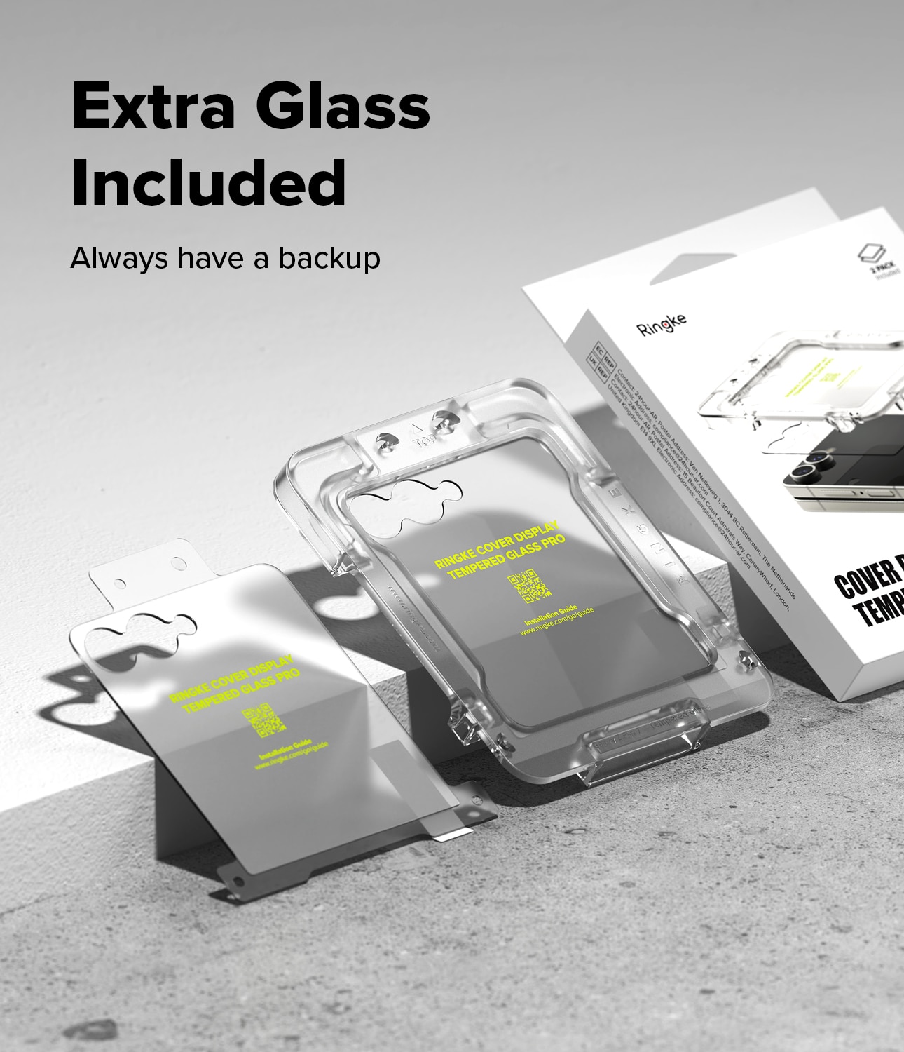 Samsung Galaxy Z Flip 7 Cover Display Tempered Glass Pro (2-pack)