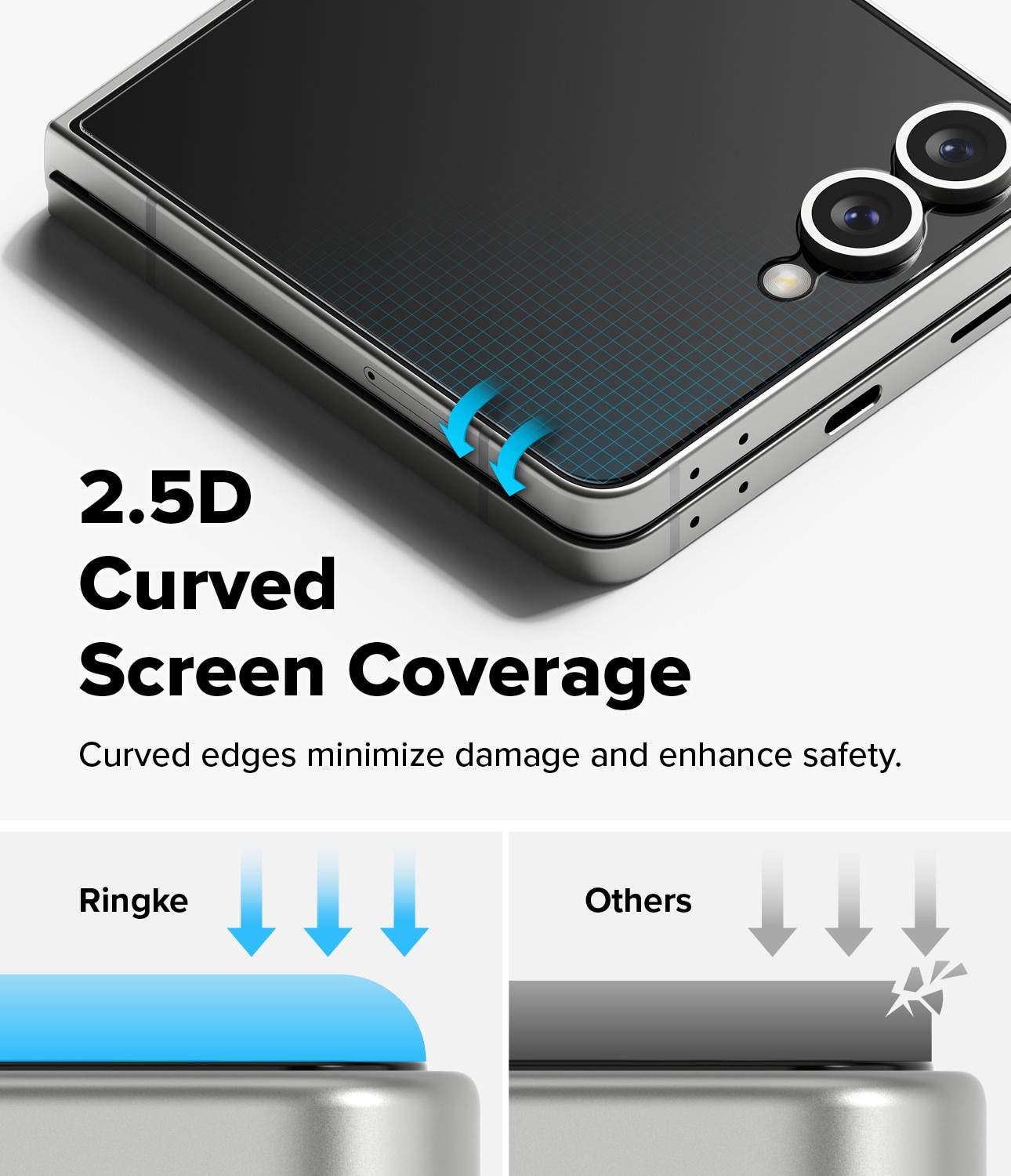 Samsung Galaxy Z Flip 7 Cover Display Tempered Glass Pro (2-pack)