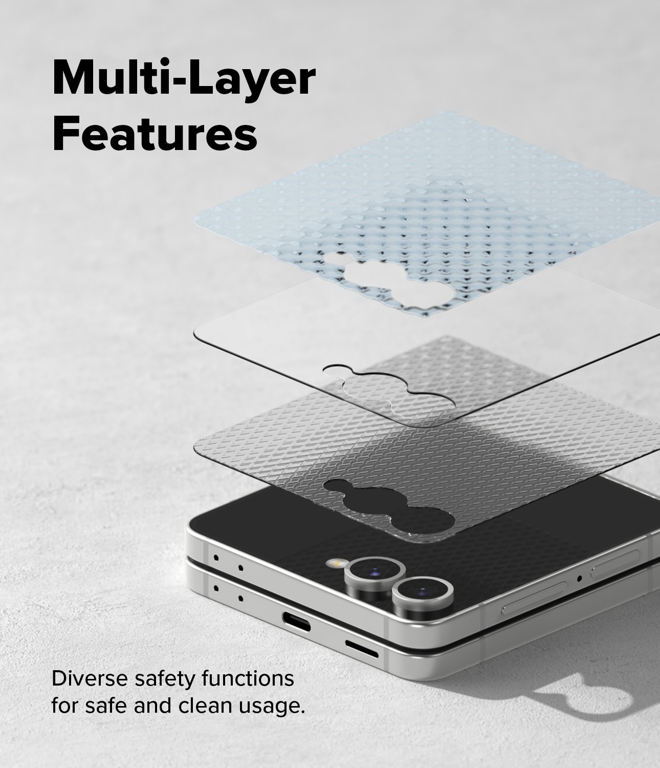 Samsung Galaxy Z Flip 7 Cover Display Tempered Glass Pro (2-pack)