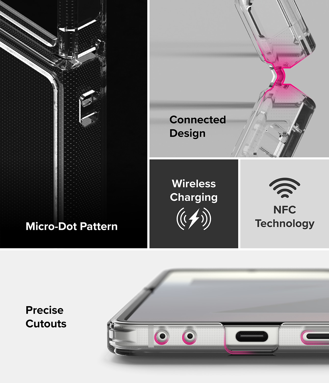 Samsung Galaxy Z Flip 7 Fusion Case Clear
