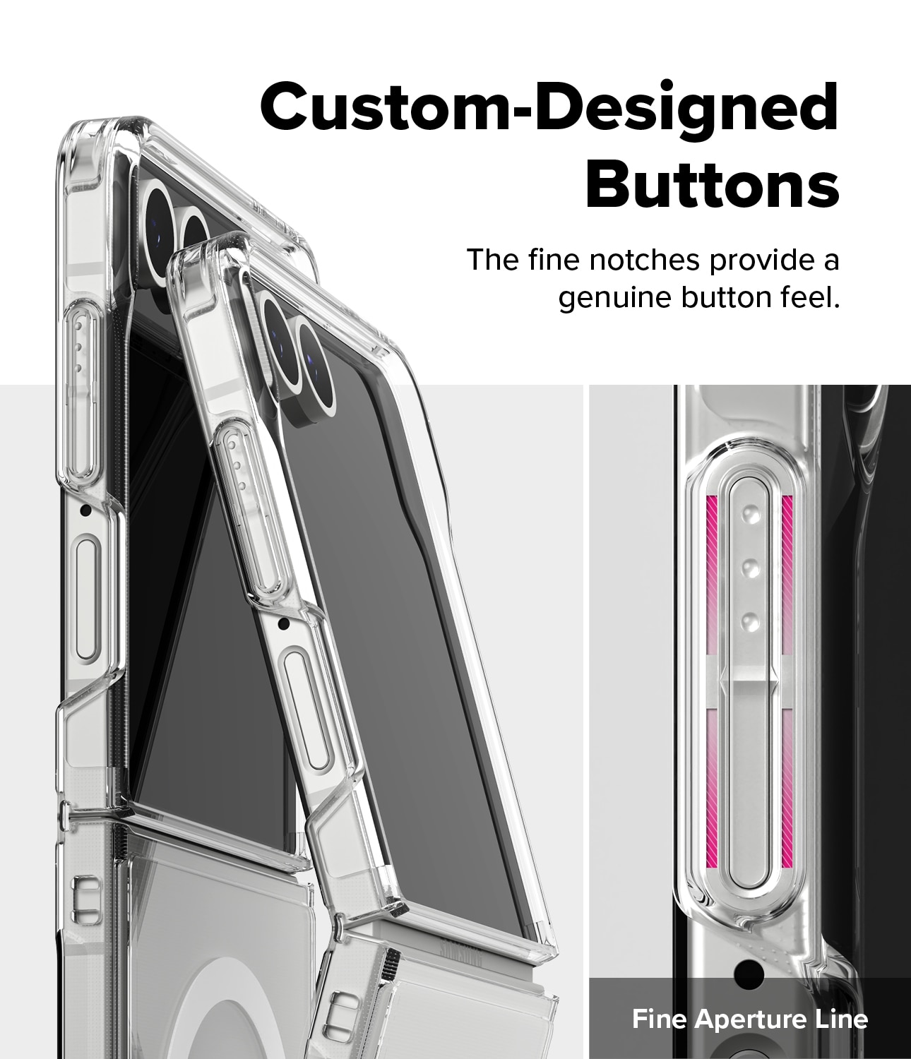Samsung Galaxy Z Flip 7 Fusion Magnetic Case Transparent