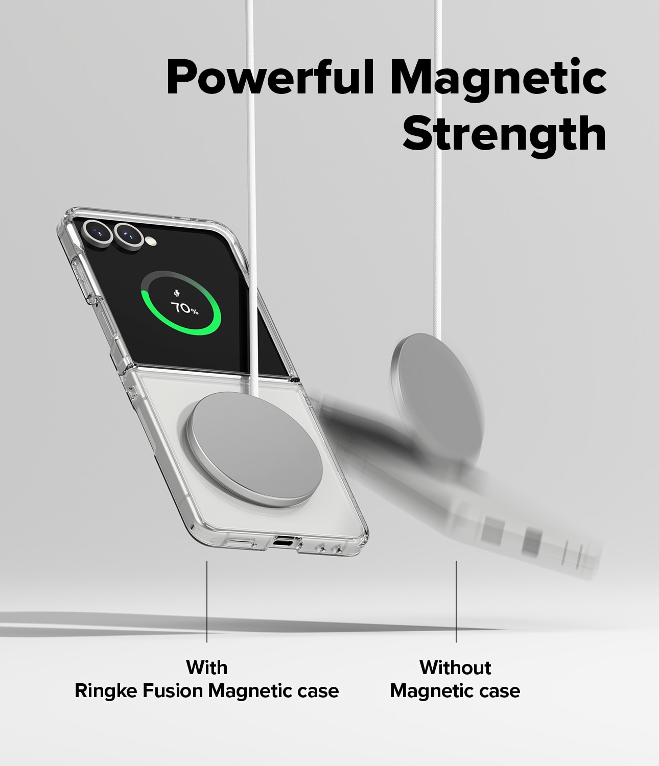 Samsung Galaxy Z Flip 7 Fusion Magnetic Case Transparent