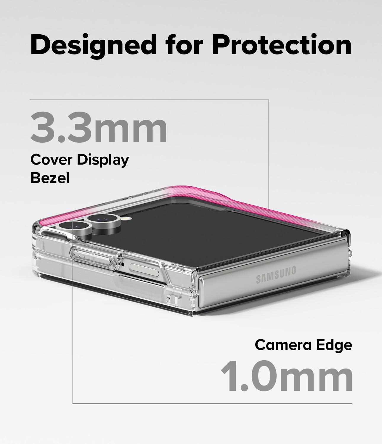 Samsung Galaxy Z Flip 7 Fusion Magnetic Case Transparent