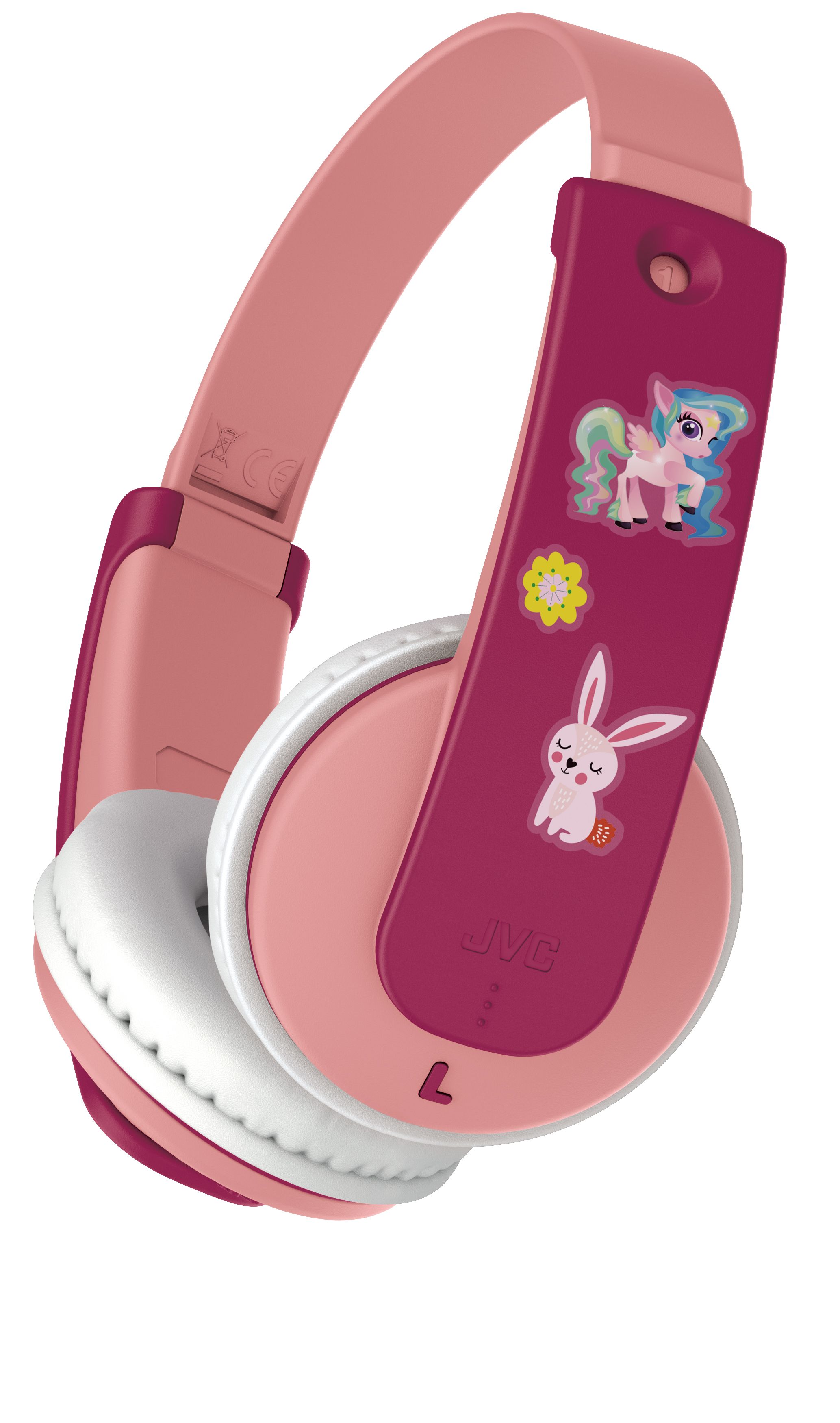 Tinyphones On-Ear Wireless Kids Headphones Pink