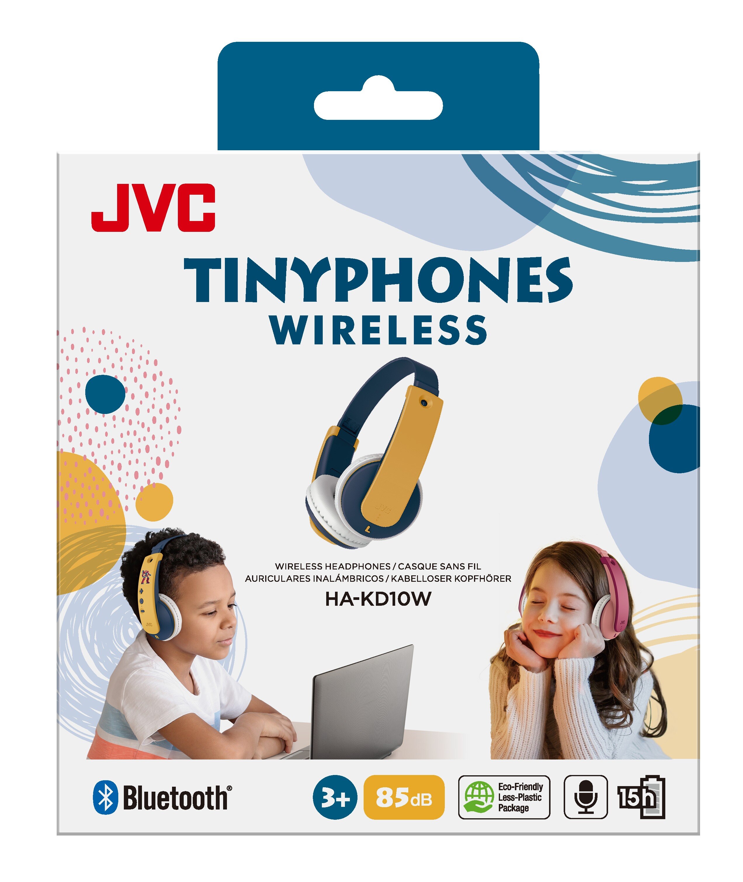 Tinyphones On-Ear Wireless Kids Headphones Yellow