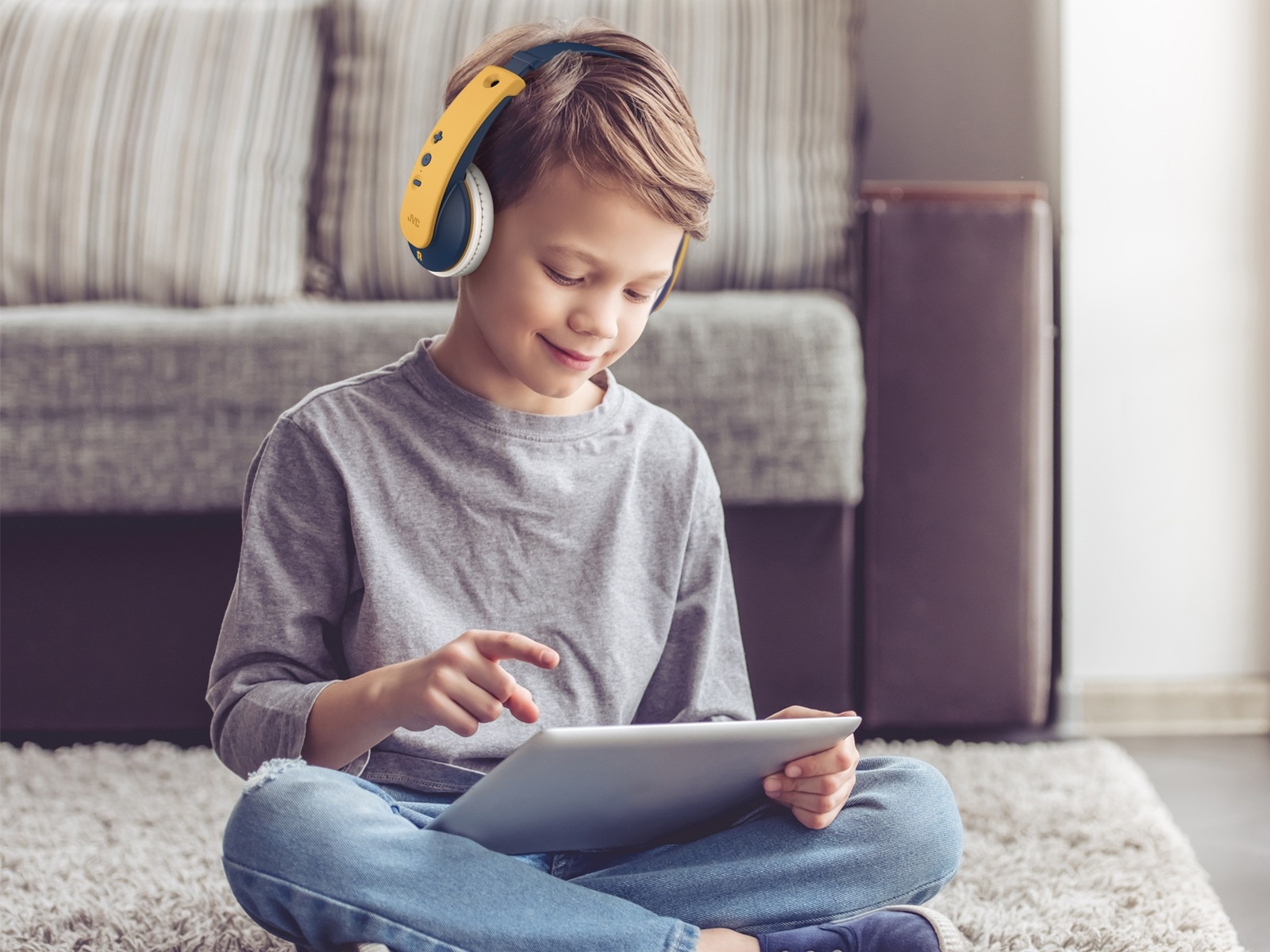 Tinyphones On-Ear Wireless Kids Headphones Yellow