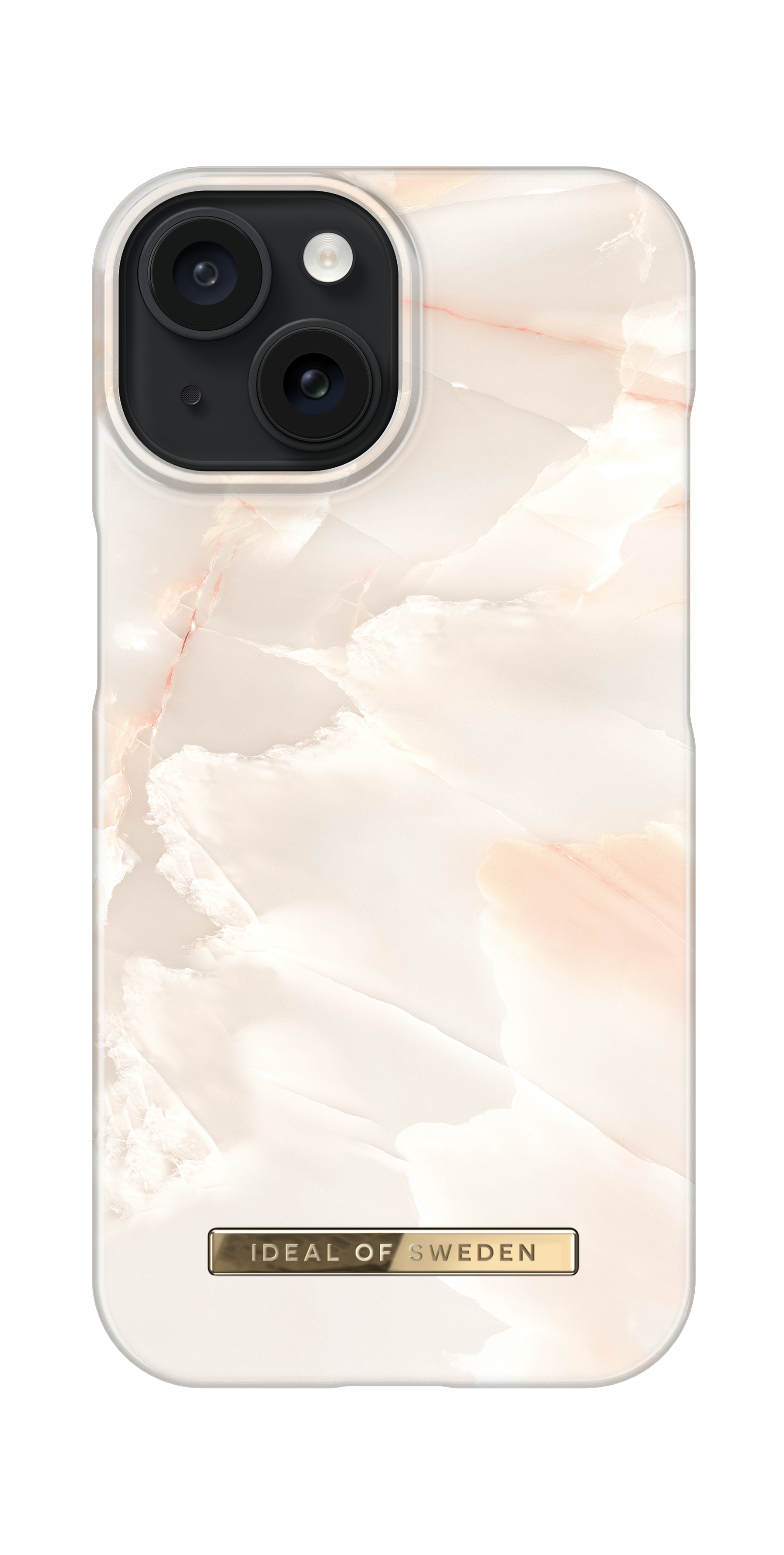 iPhone 15 Fashion Case Rose Pearl Marble