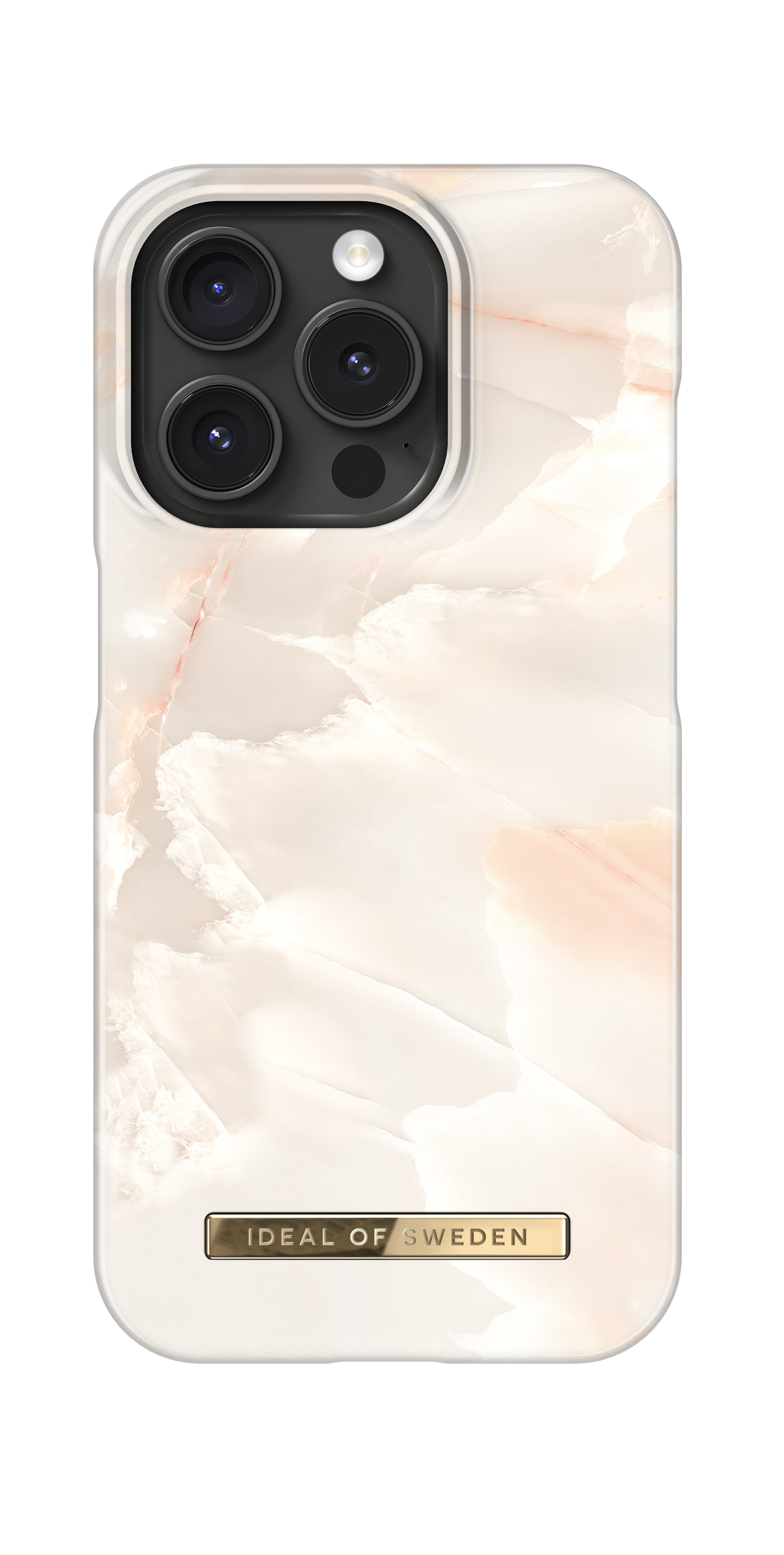 iPhone 15 Pro Fashion Case Rose Pearl Marble