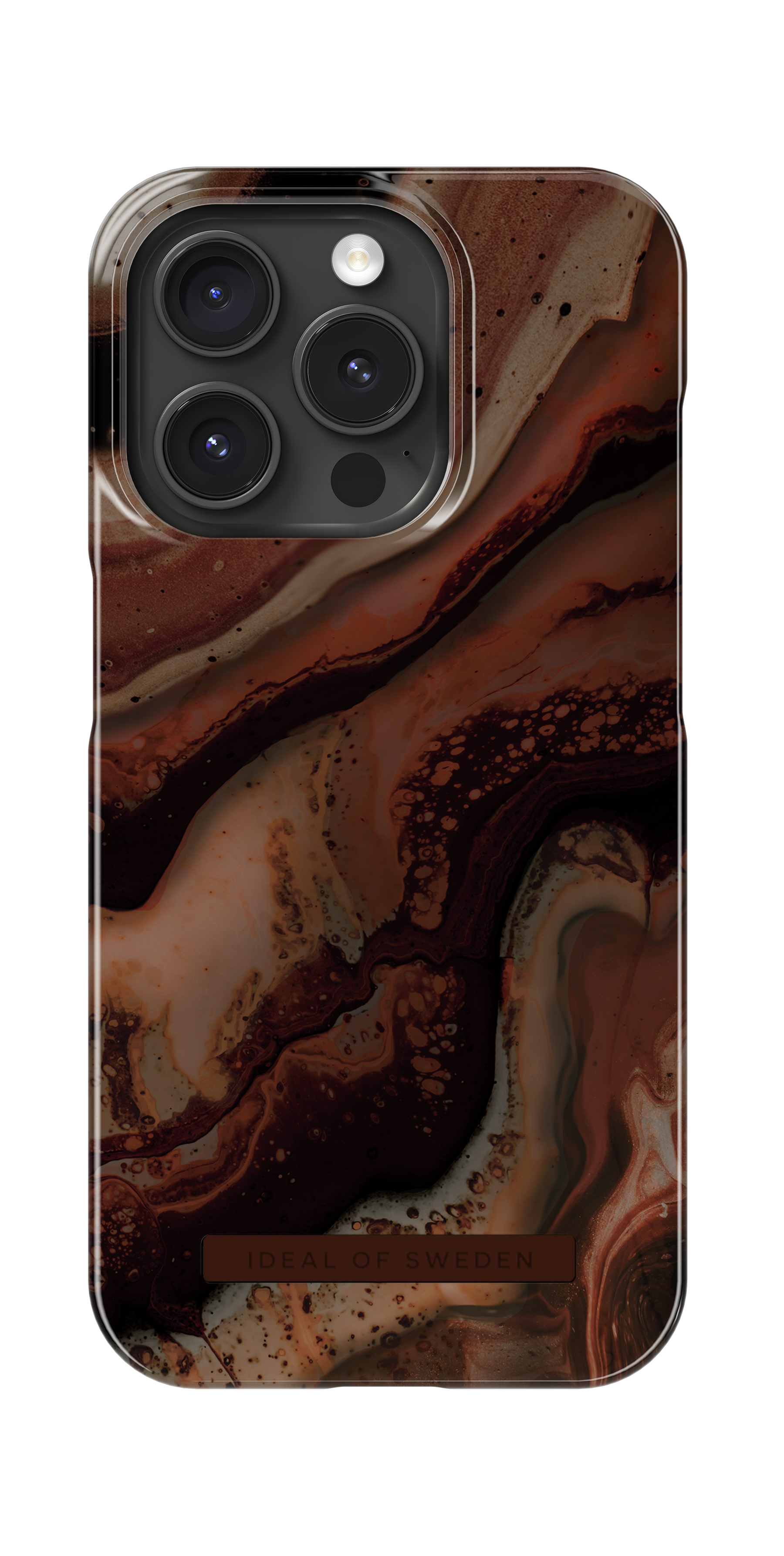 iPhone 15 Pro Fashion Case Dark Amber Marble