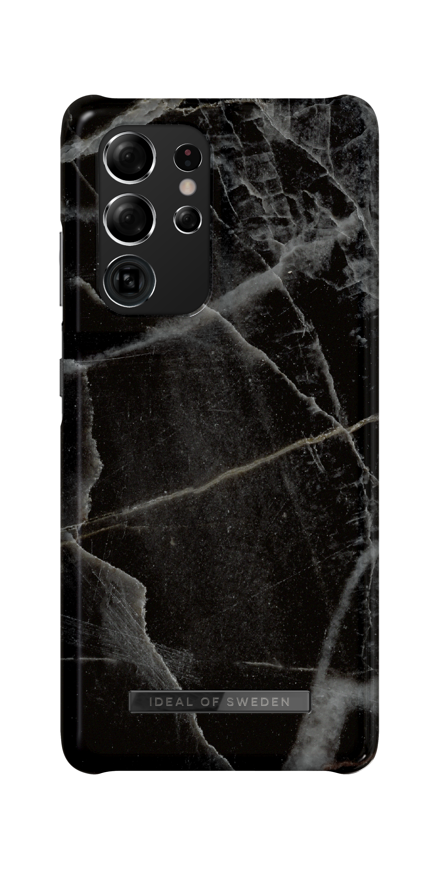 Samsung Galaxy S22 Ultra Fashion Case Black Thunder Marble