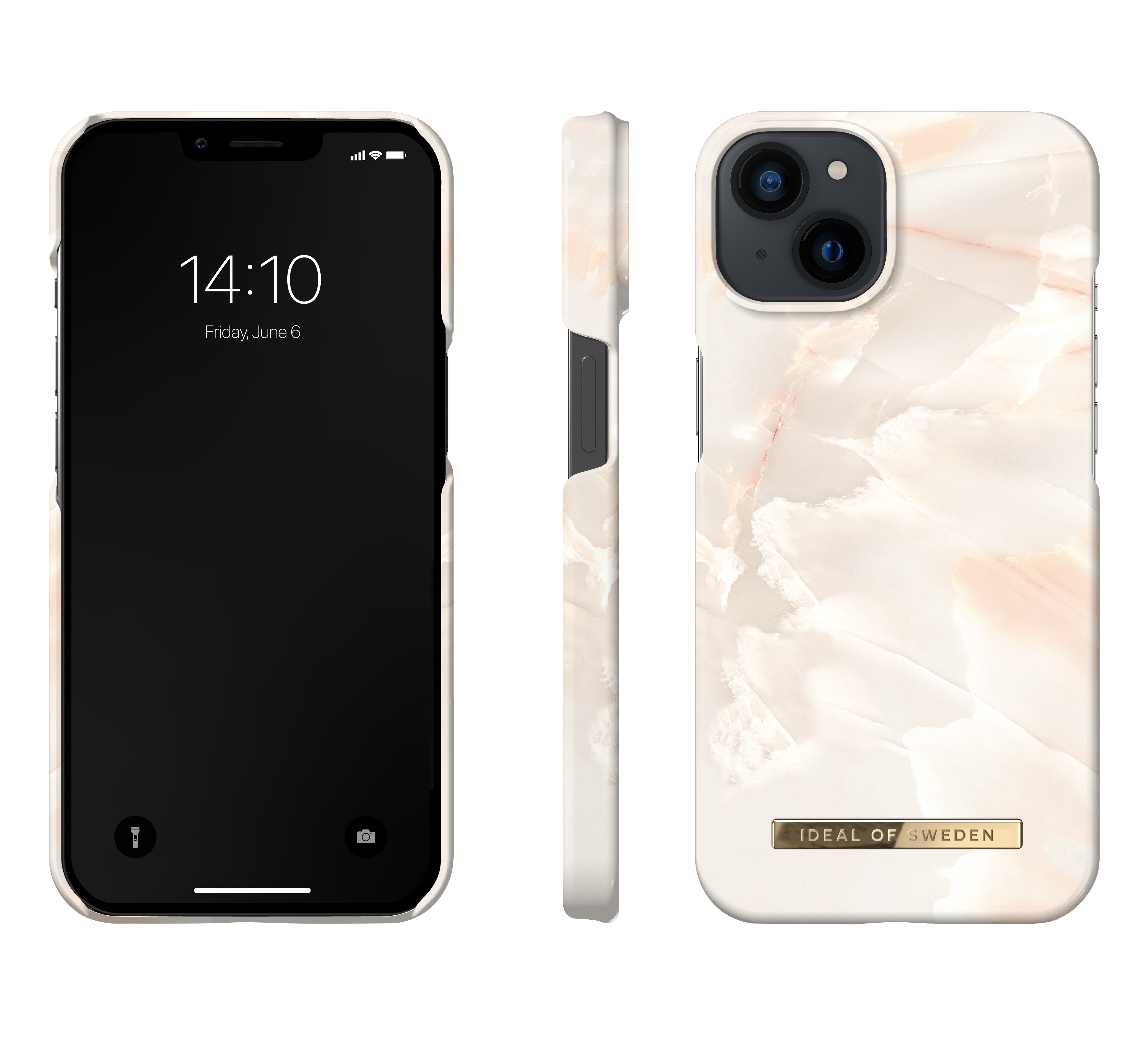 iPhone 14 Plus Fashion Case Pearl Marble