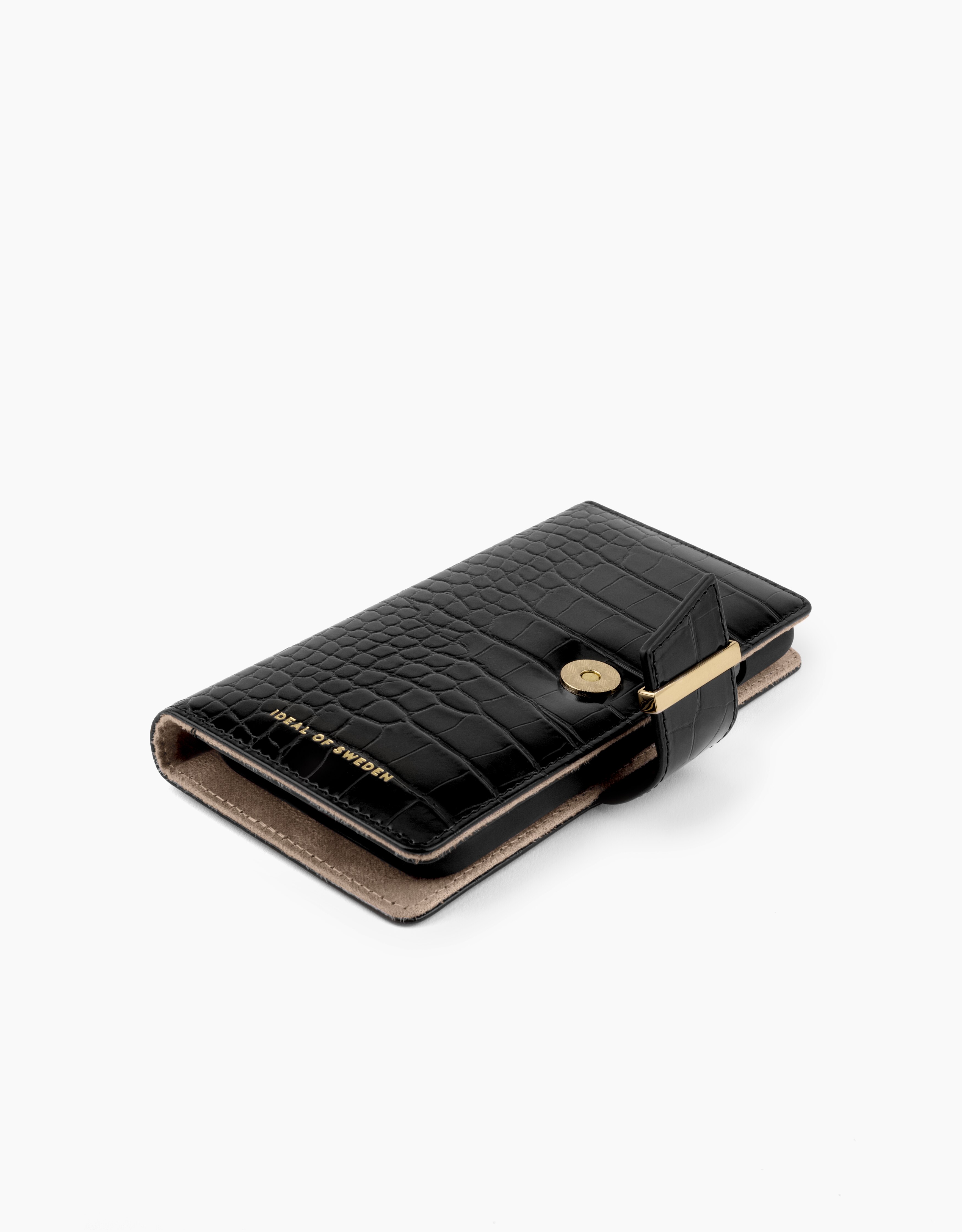 iPhone 13 Mini Cora Wallet Jet Black Croco