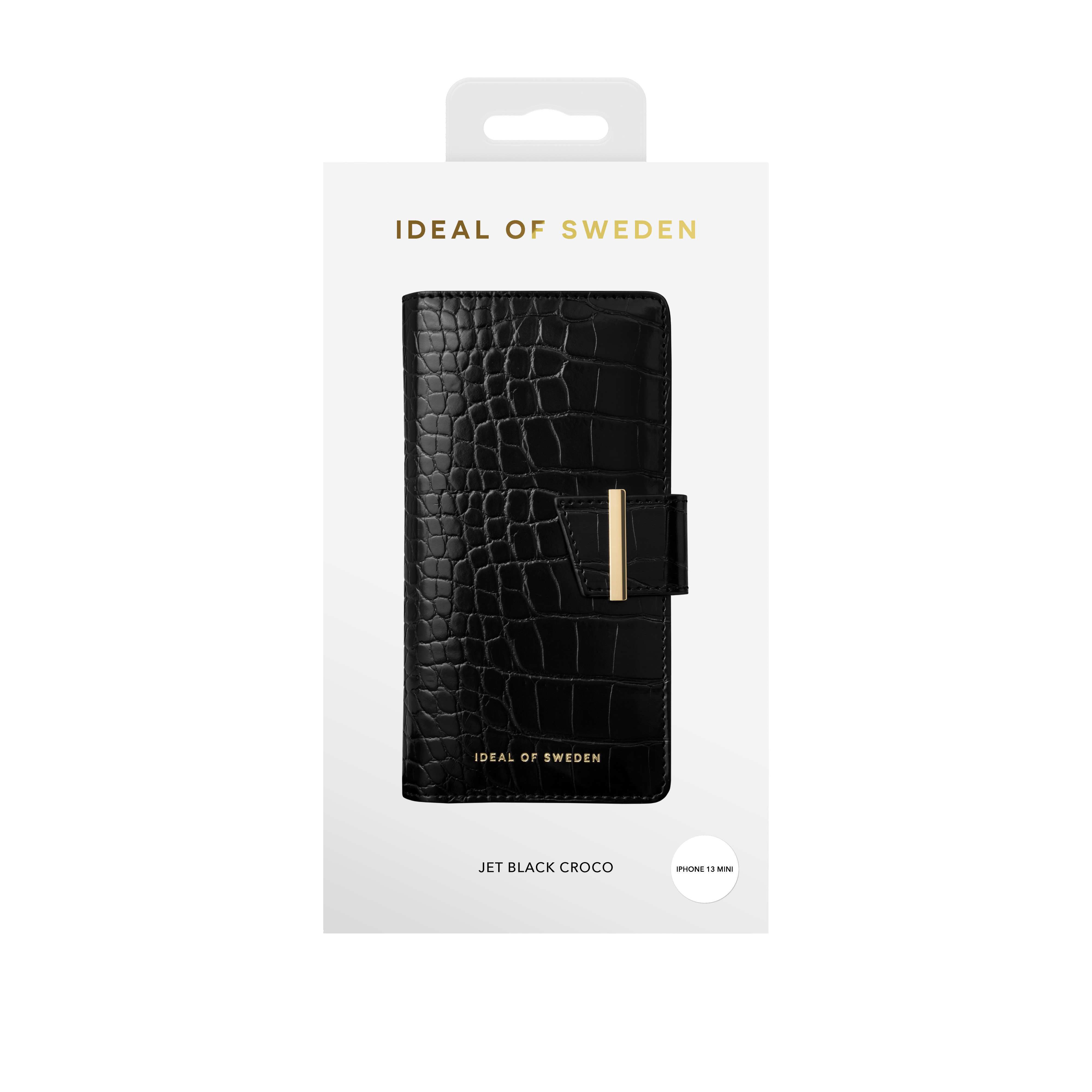 iPhone 13 Mini Cora Wallet Jet Black Croco