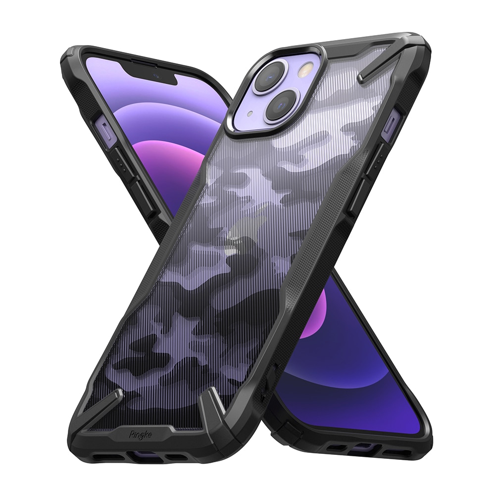 iPhone 13 Mini Fusion X Design Case Camo Black