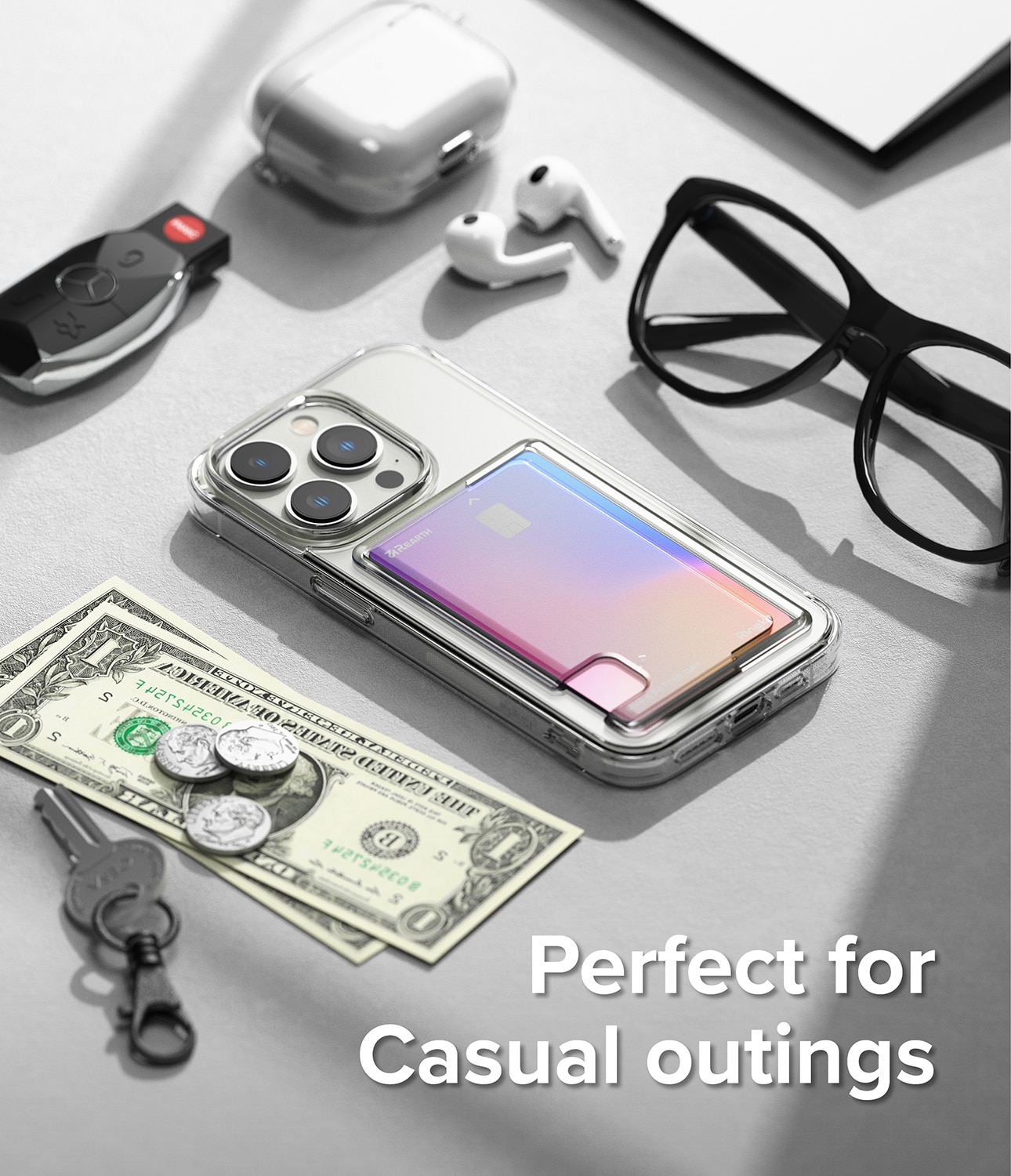 iPhone 14 Pro Fusion Card Case Transparent