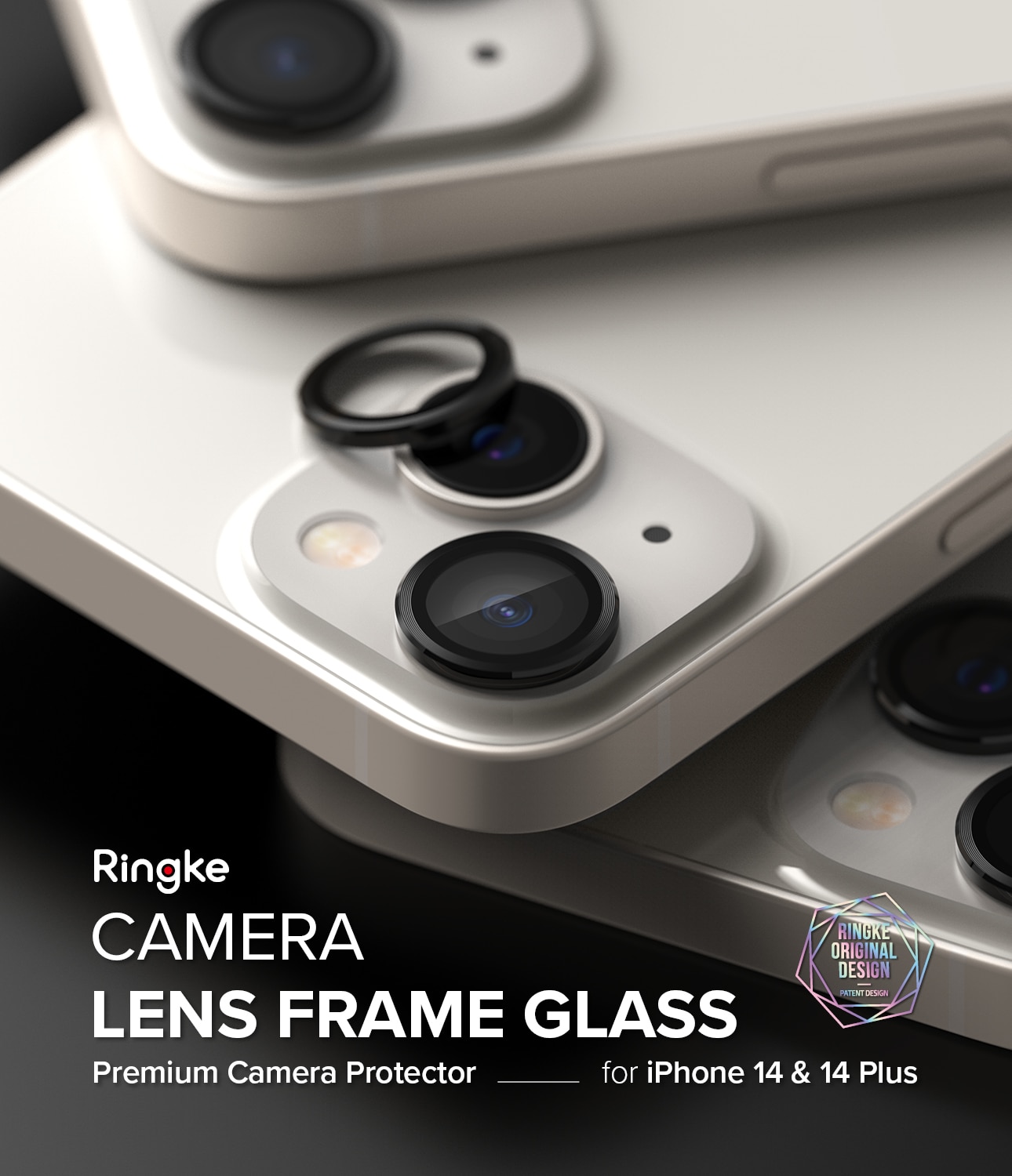 iPhone 14 Camera Lens Frame Glass Black