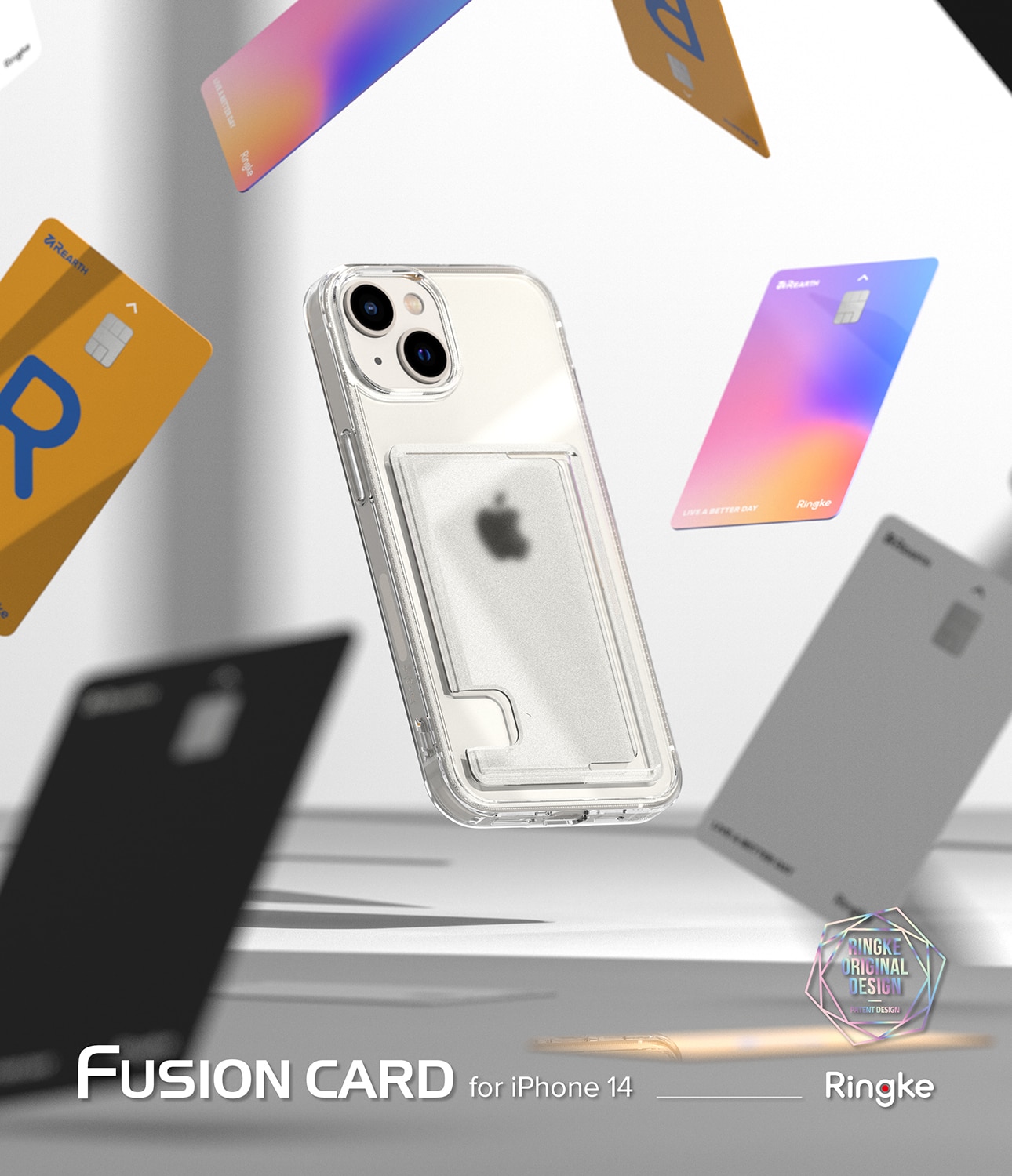 iPhone 14 Fusion Card Case Transparent