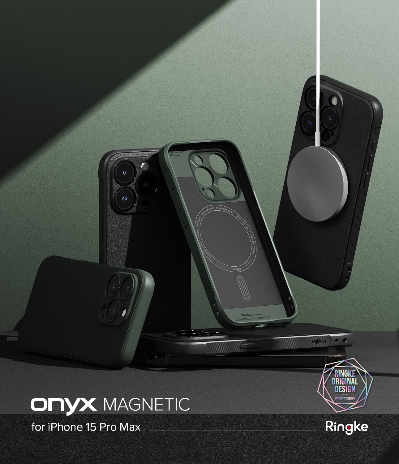 iPhone 15 Pro Max Onyx Magnetic Case Black