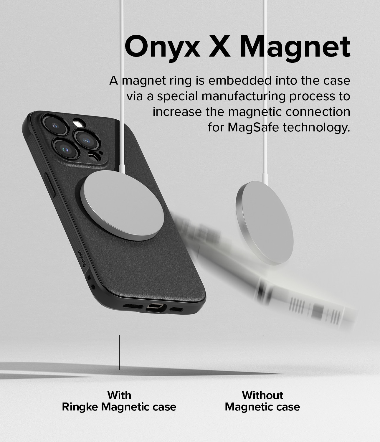 iPhone 15 Pro Max Onyx Magnetic Case Black