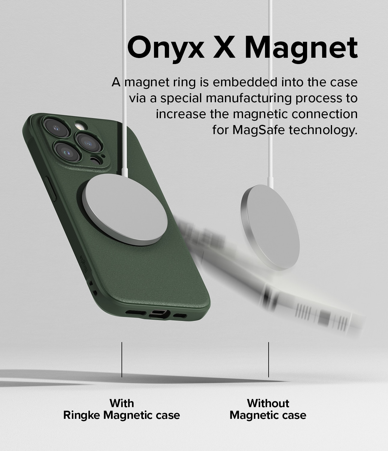 iPhone 15 Pro Max Onyx Magnetic Case Dark Green