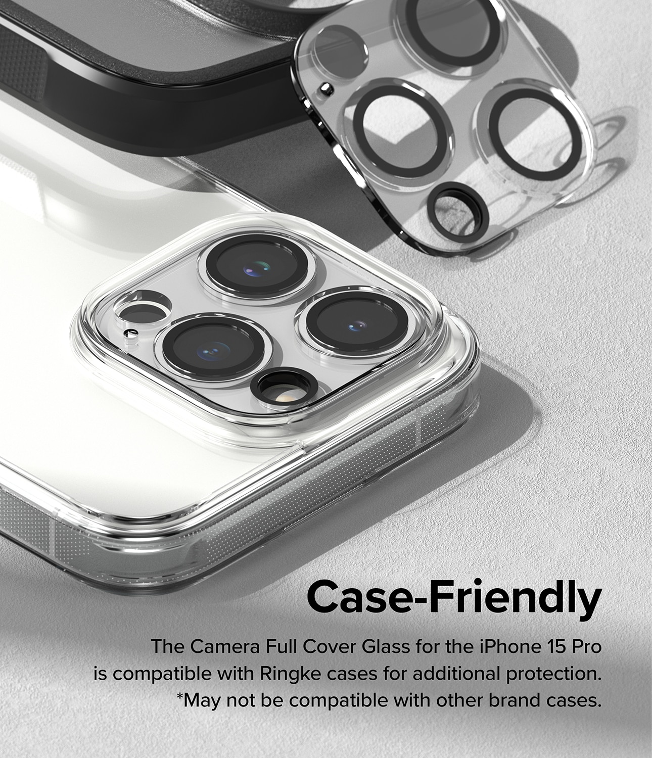 iPhone 15 Pro Camera Protector Glass (2-pack) Transparent