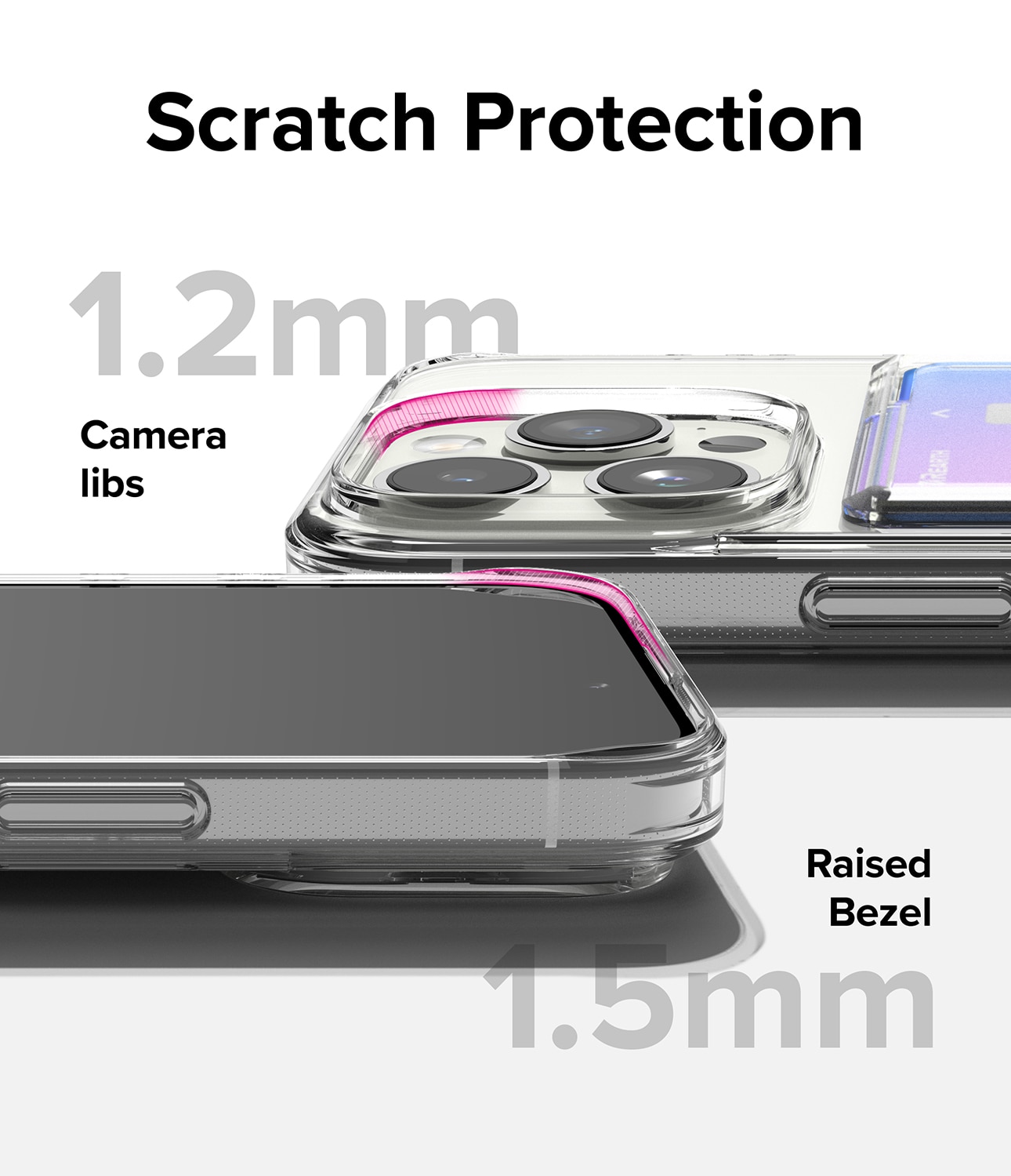 iPhone 15 Pro Fusion Card Case Transparent