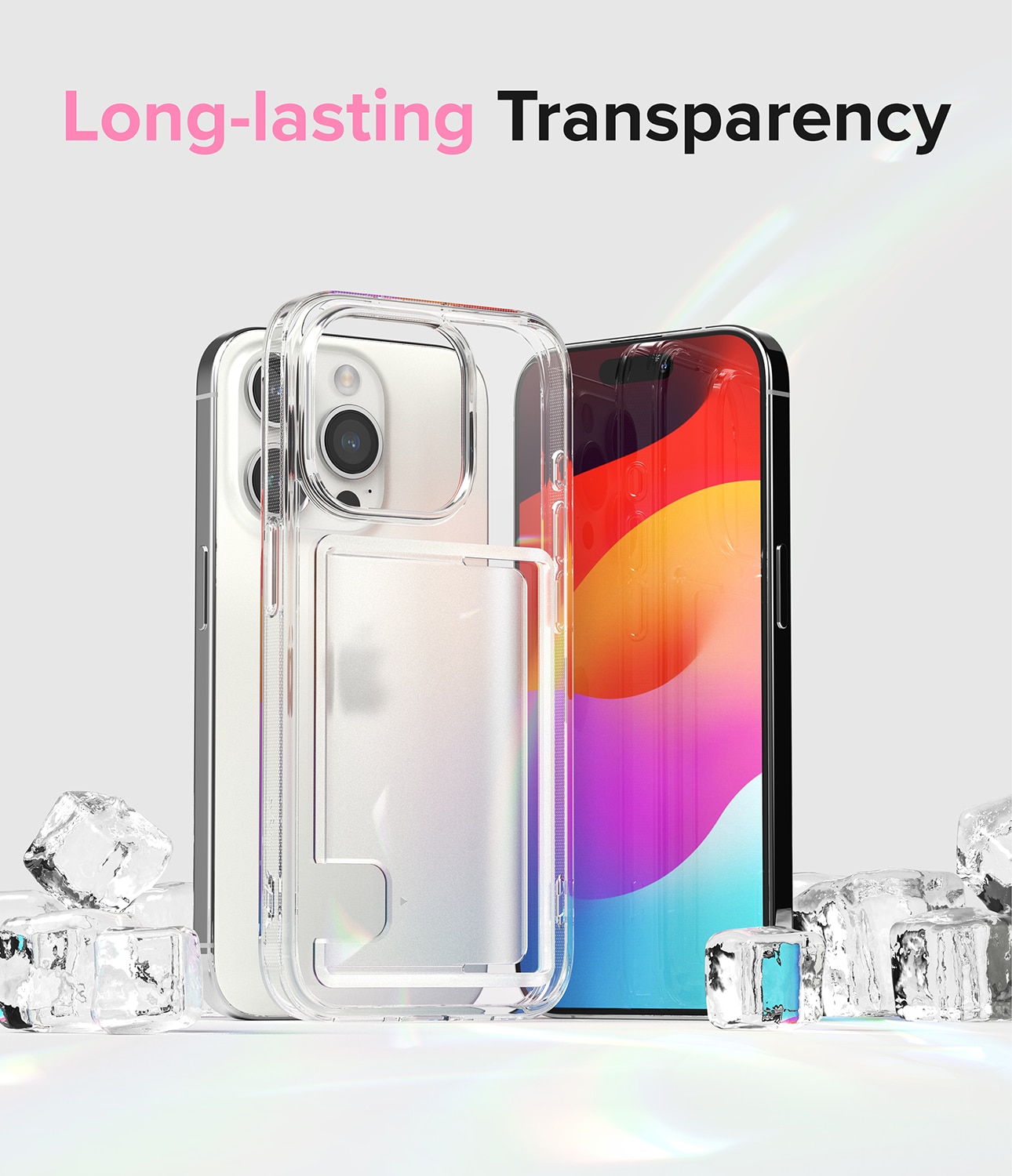 iPhone 15 Pro Fusion Card Case Transparent