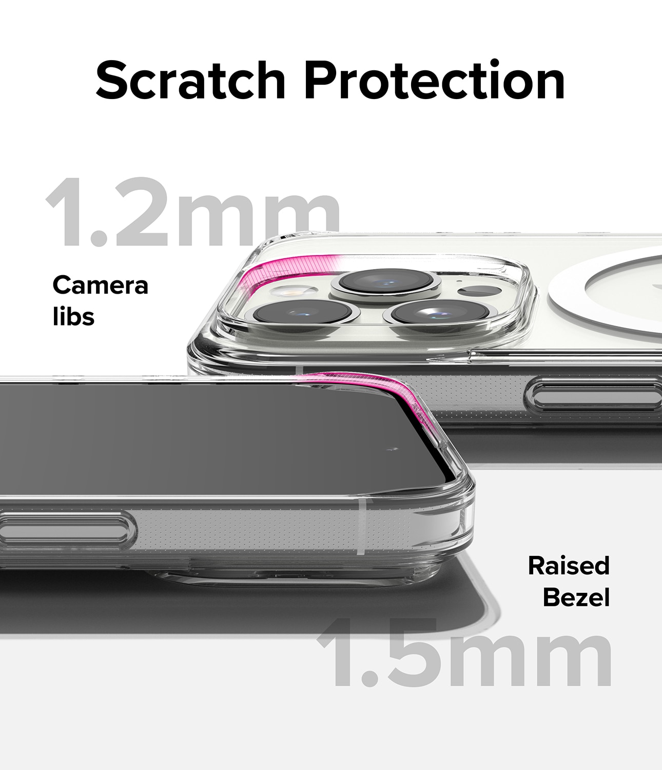 iPhone 15 Pro Fusion Magnetic Case Transparent
