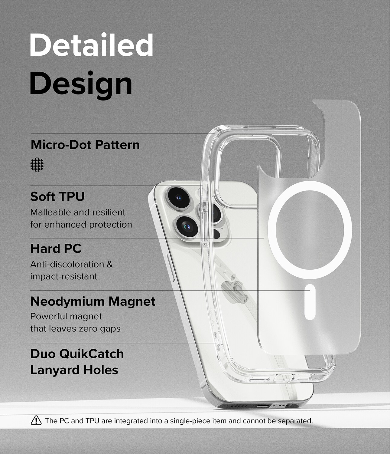 iPhone 15 Pro Fusion Magnetic Case Transparent
