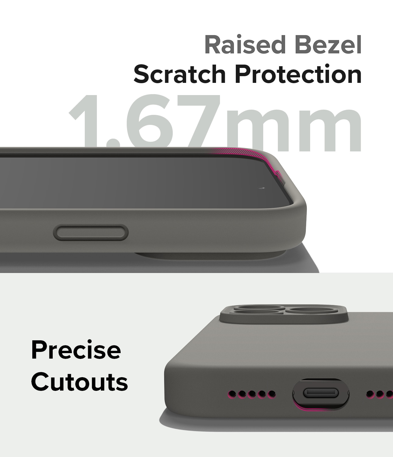iPhone 15 Pro Silicone Magnetic Case Grey