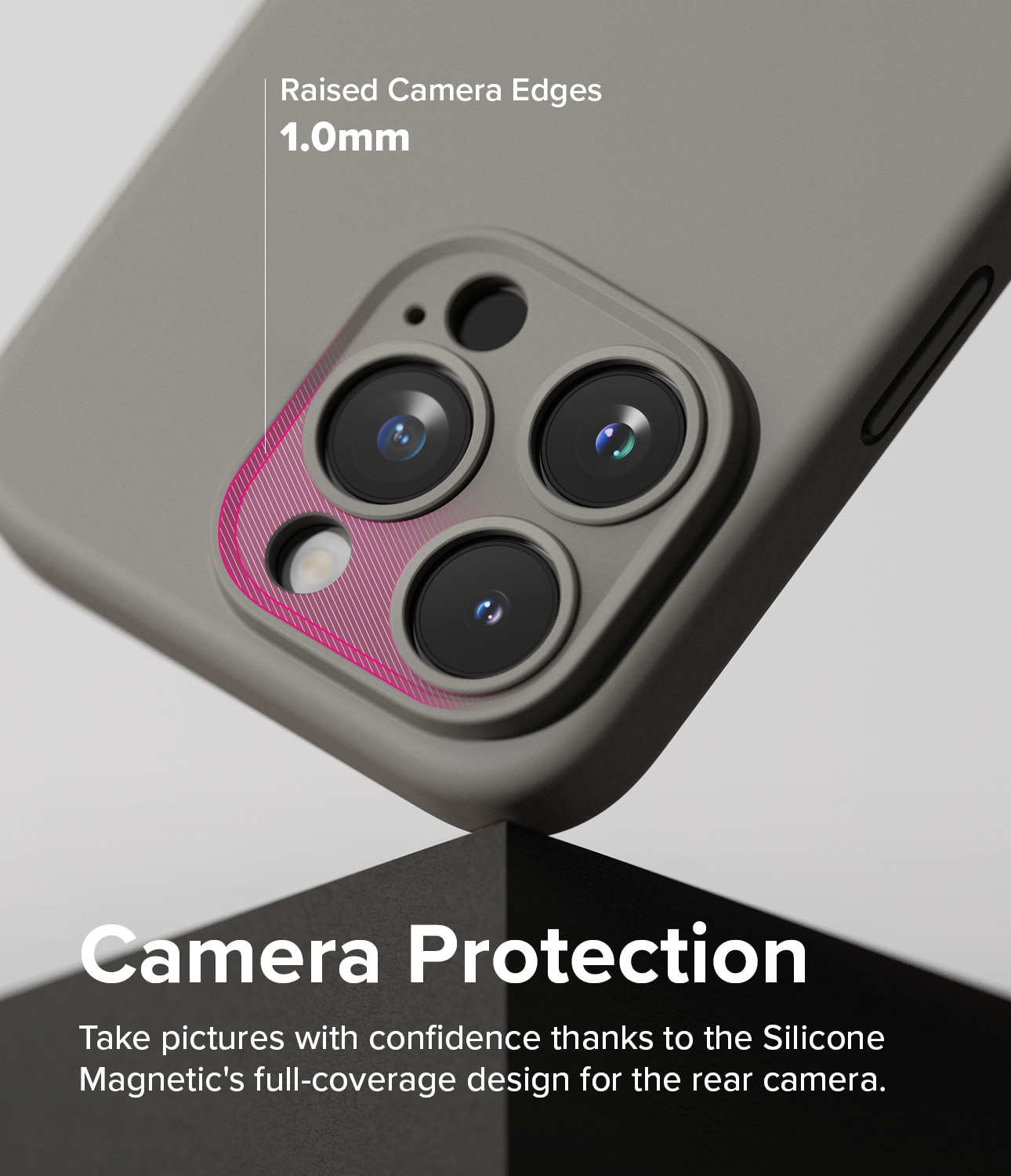 iPhone 15 Pro Silicone Magnetic Case Grey