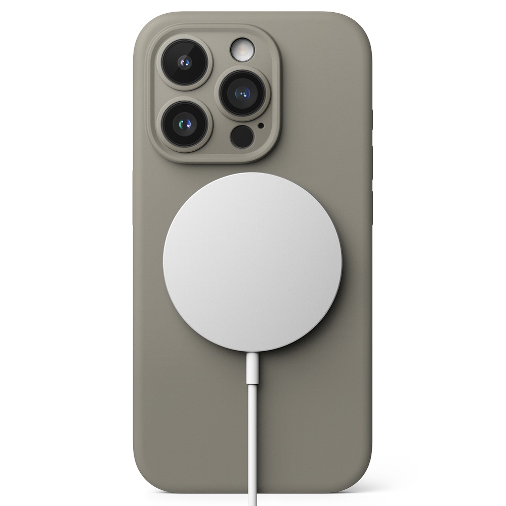 iPhone 15 Pro Silicone Magnetic Case Grey