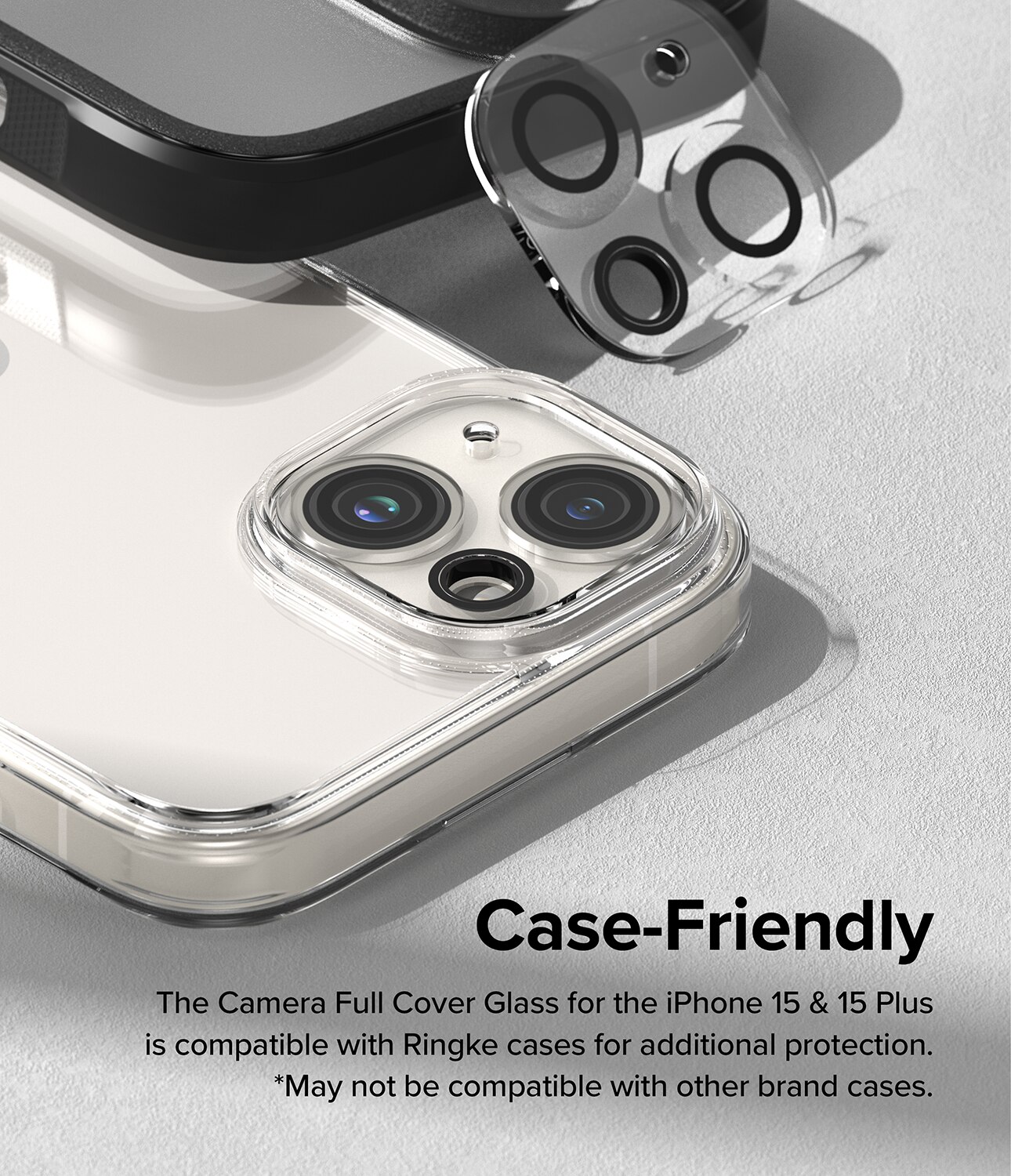 iPhone 15 Camera Protector Glass (2-pack) Transparent