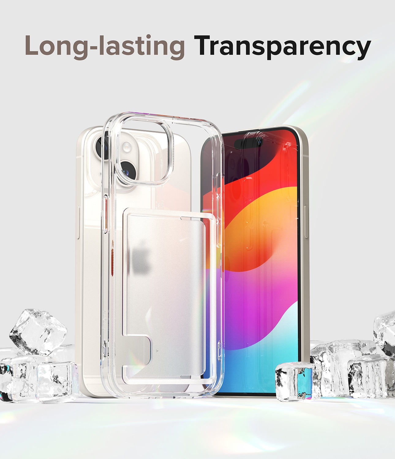 iPhone 15 Plus Fusion Card Case Transparent