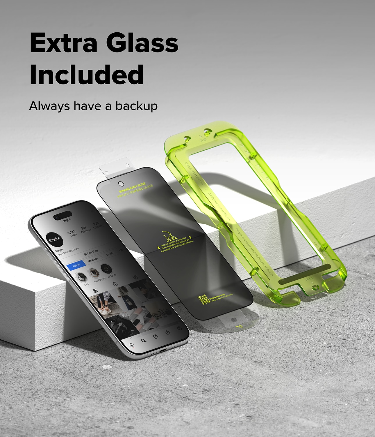 iPhone 17 Air Easy Slide Privacy Glass (2-pack)