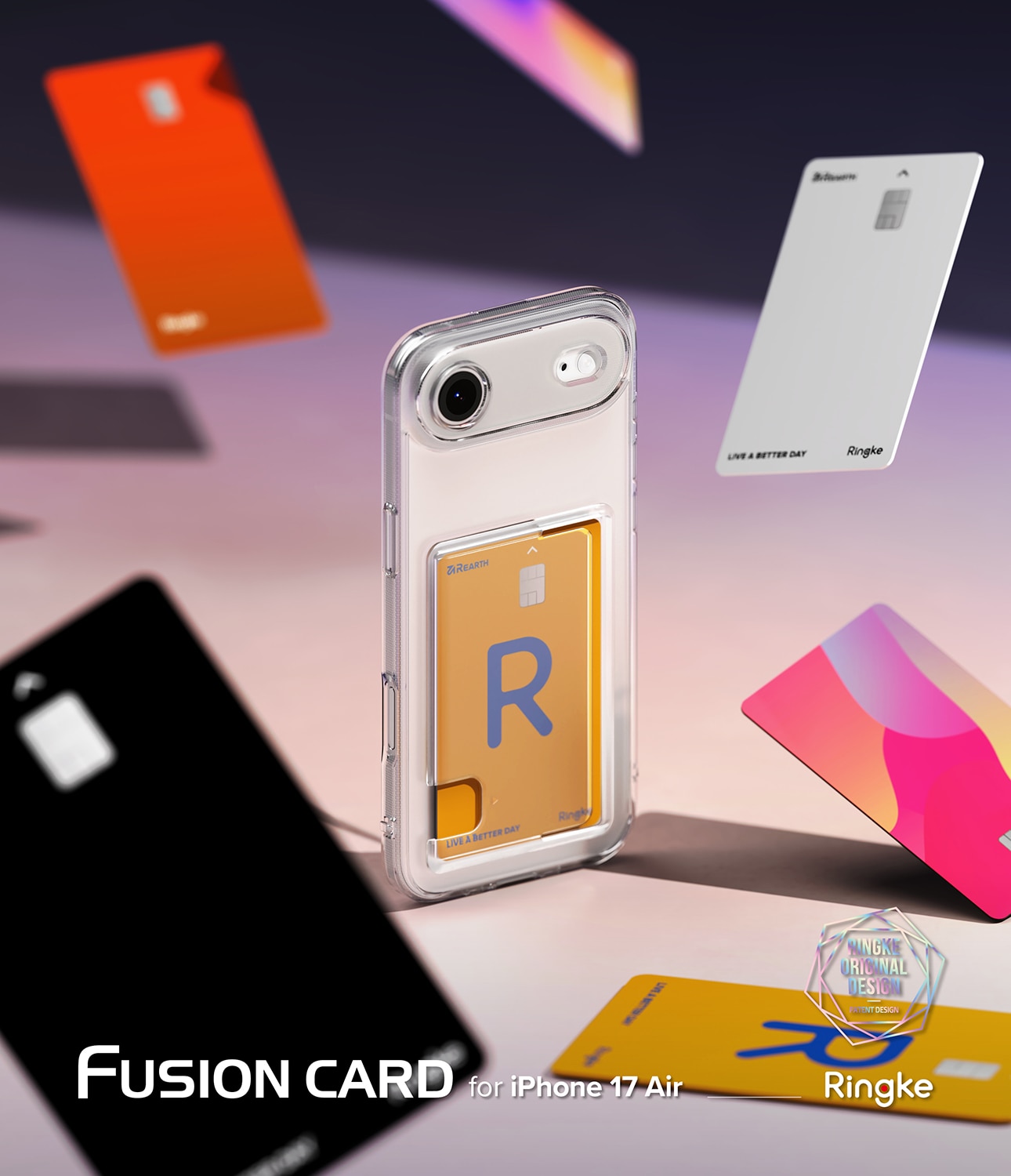 iPhone 17 Air Fusion Card Case Transparent