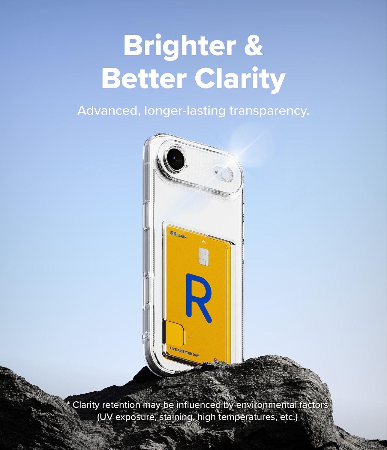 iPhone 17 Air Fusion Card Case Transparent