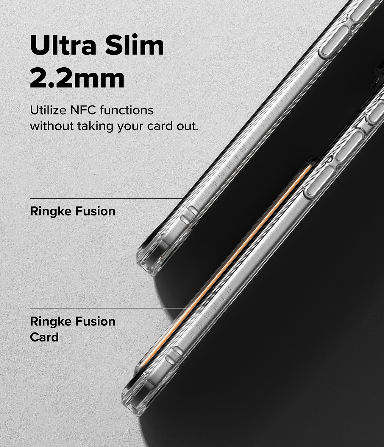 iPhone 17 Air Fusion Card Case Transparent